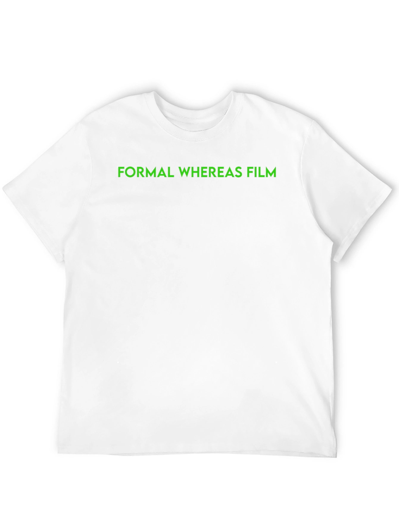Formal Whereas Film Black T-Shirt