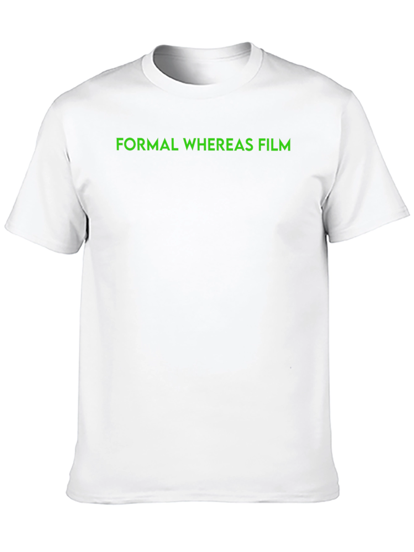 Formal Whereas Film Black T-Shirt