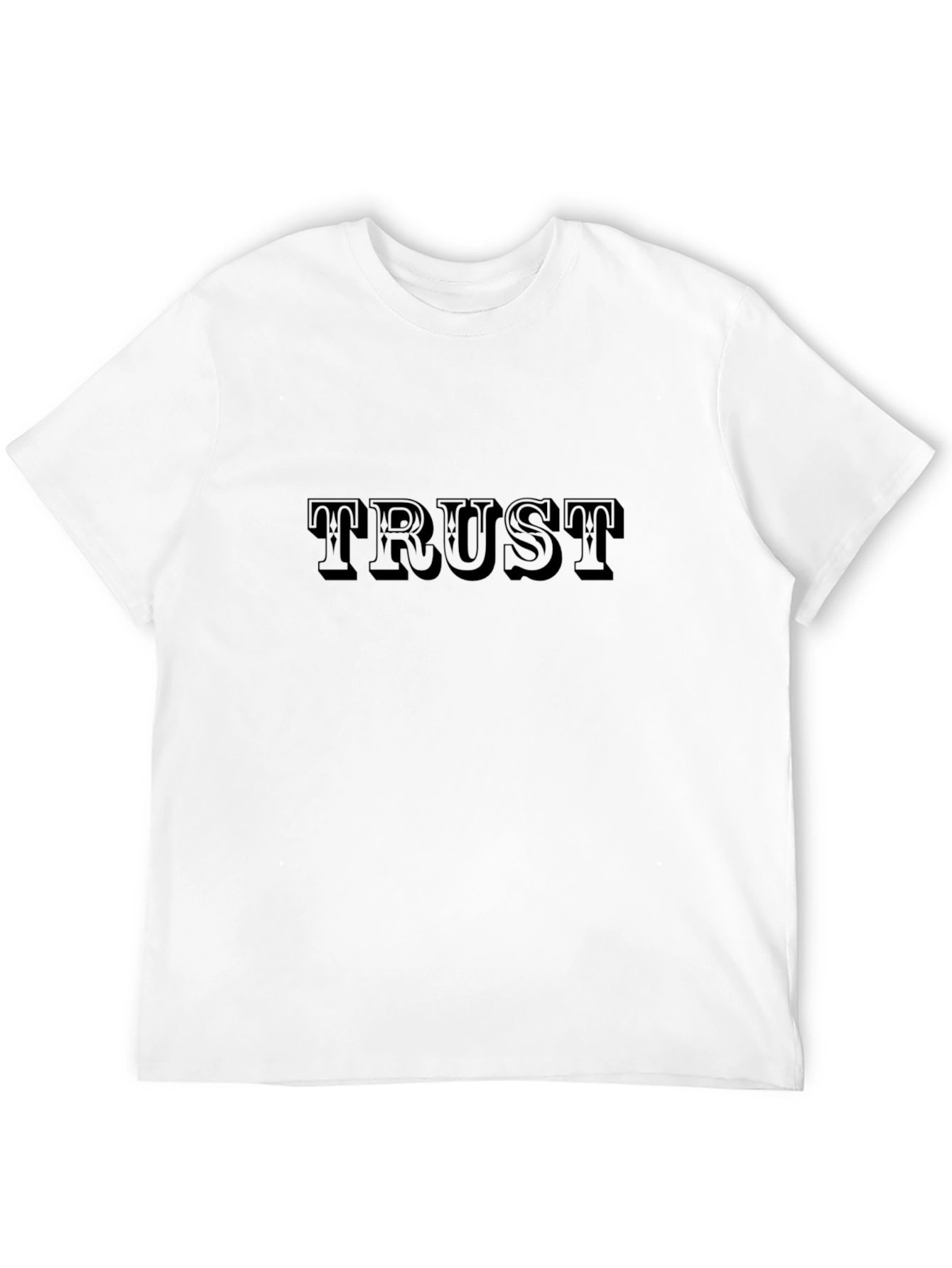 TRUST Graphic Tee - Stylish Black Cotton T-Shirt