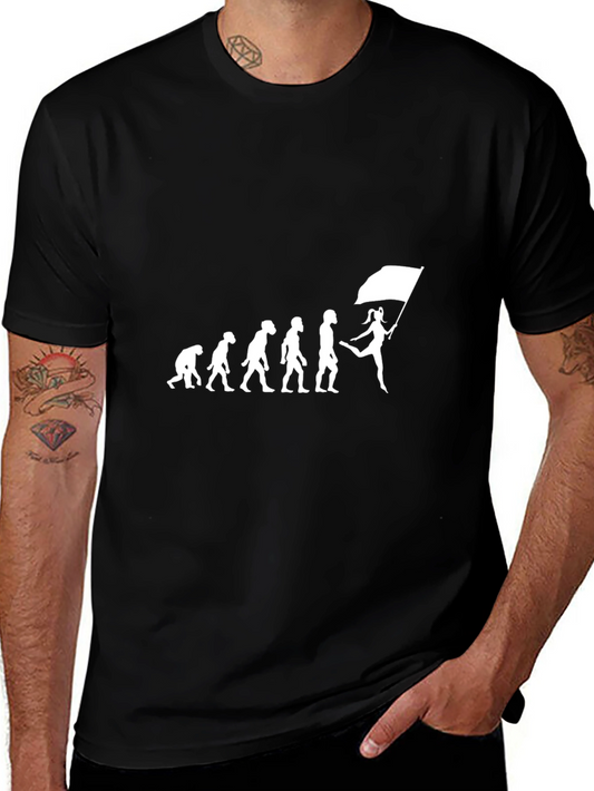 Evolution of Color Guard T-Shirt - Black Cotton Tee