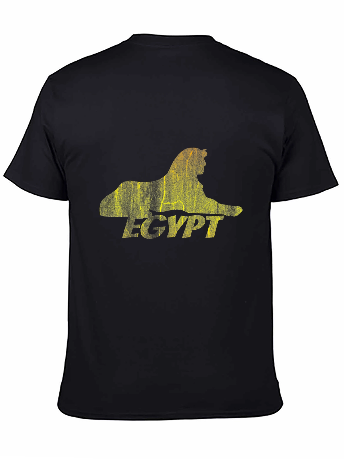 Egypt Sphinx Graphic Black T-Shirt