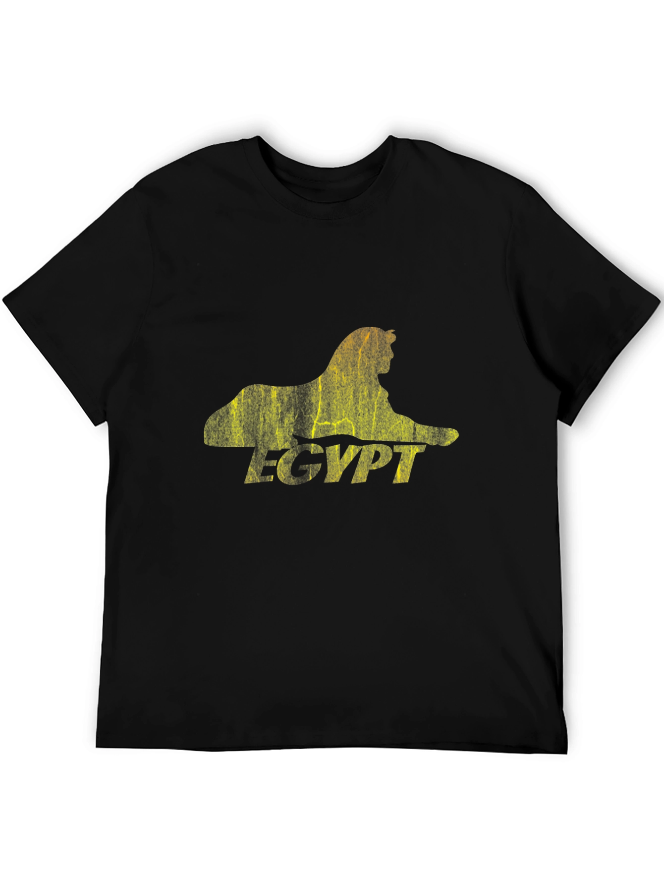 Egypt Sphinx Graphic Black T-Shirt