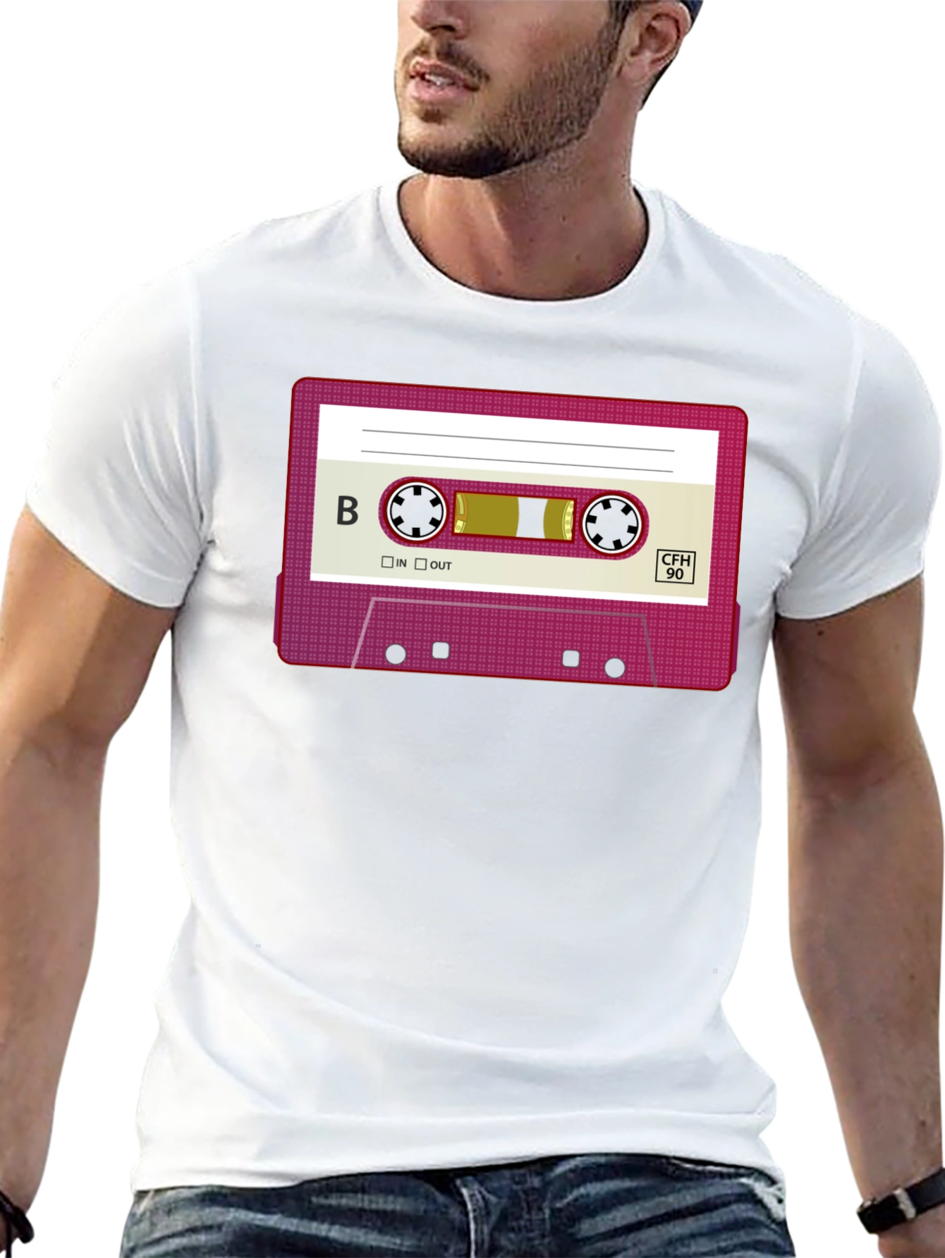 Retro Cassette Tape Graphic T-Shirt - Classic Throwback Tee