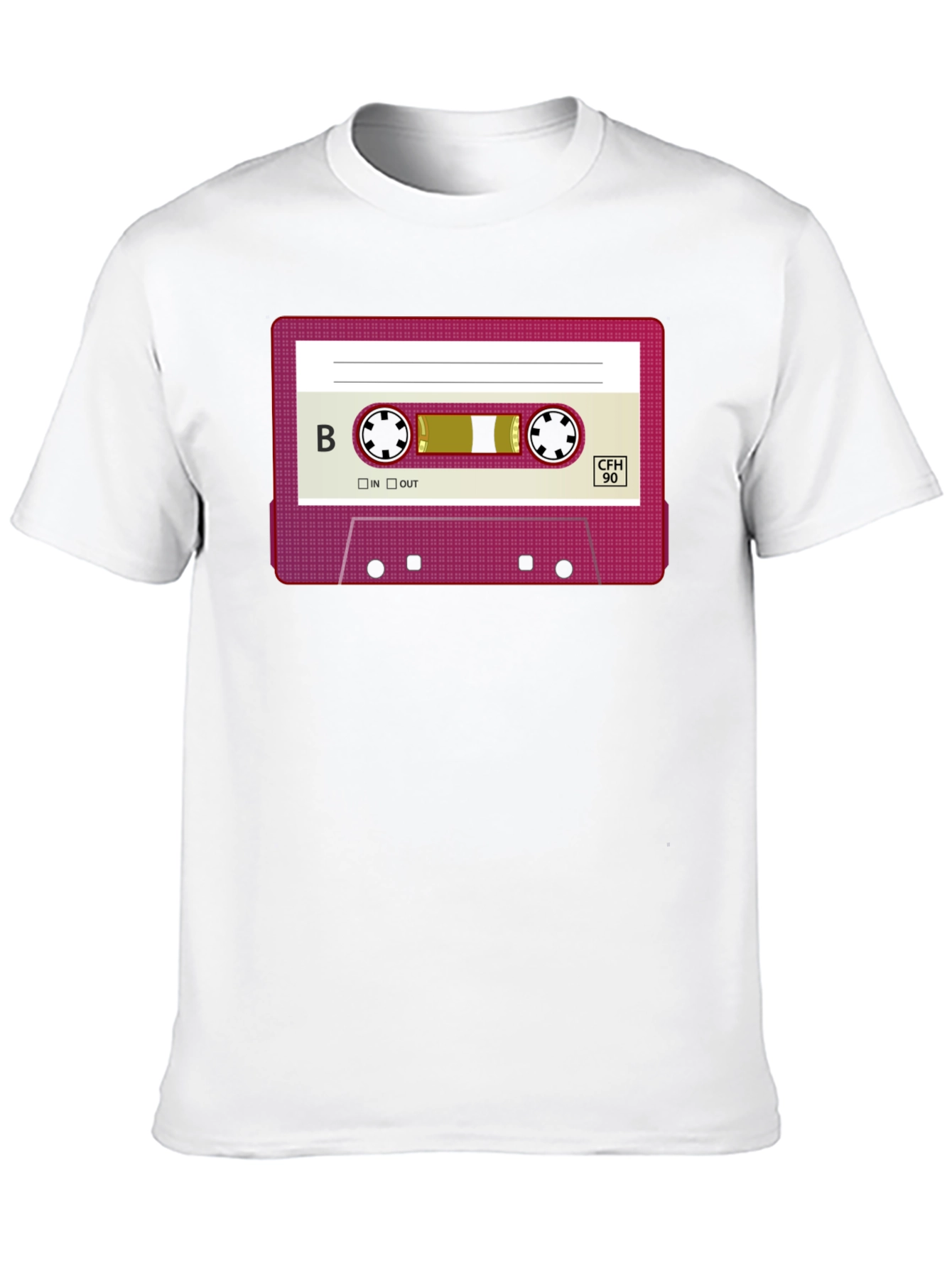Retro Cassette Tape Graphic T-Shirt - Classic Throwback Tee