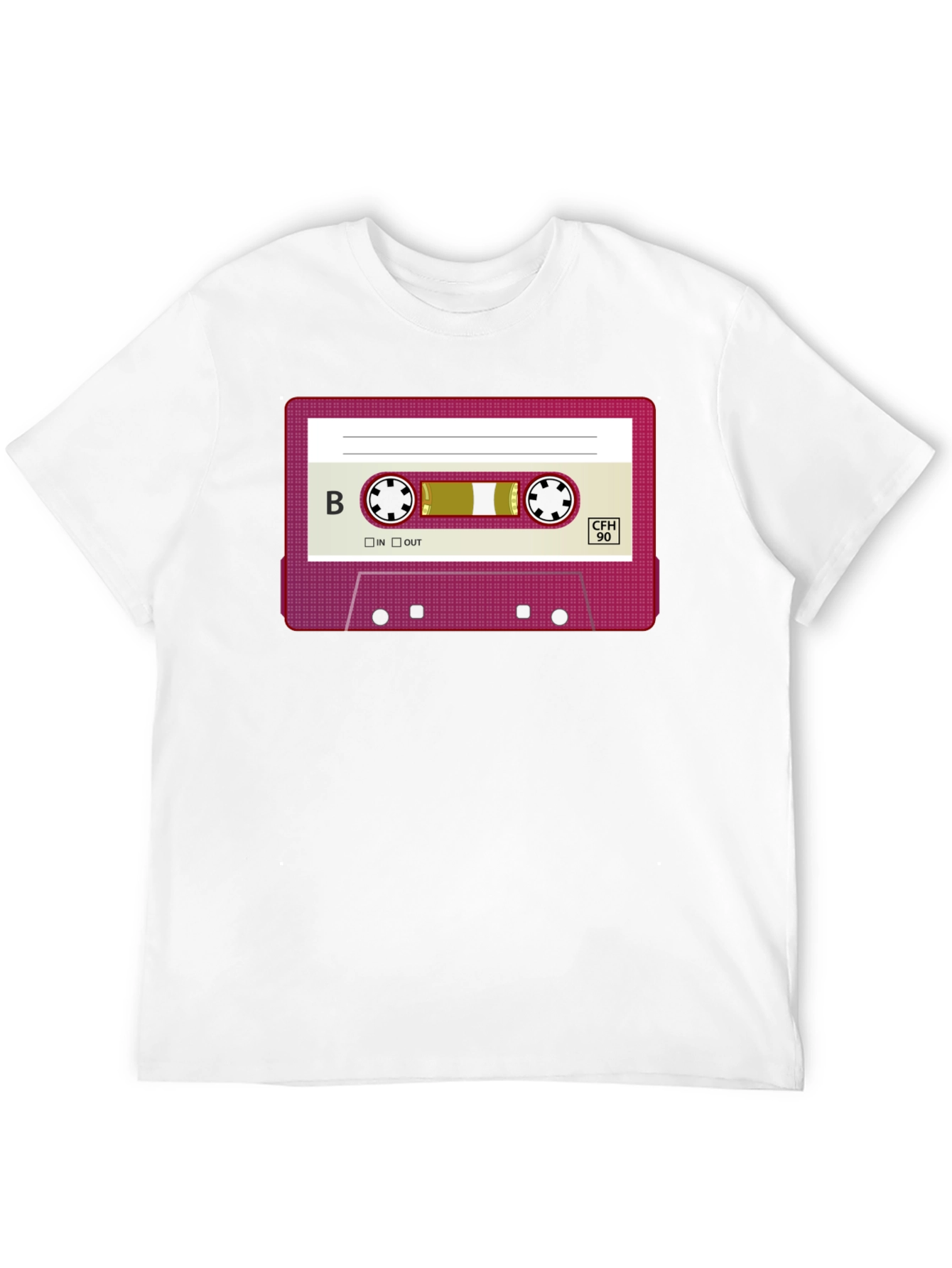 Retro Cassette Tape Graphic T-Shirt - Classic Throwback Tee