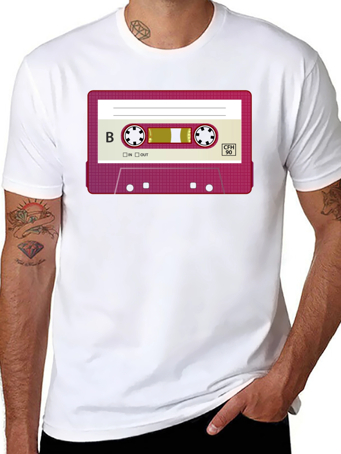Retro Cassette Tape Graphic T-Shirt - Classic Throwback Tee