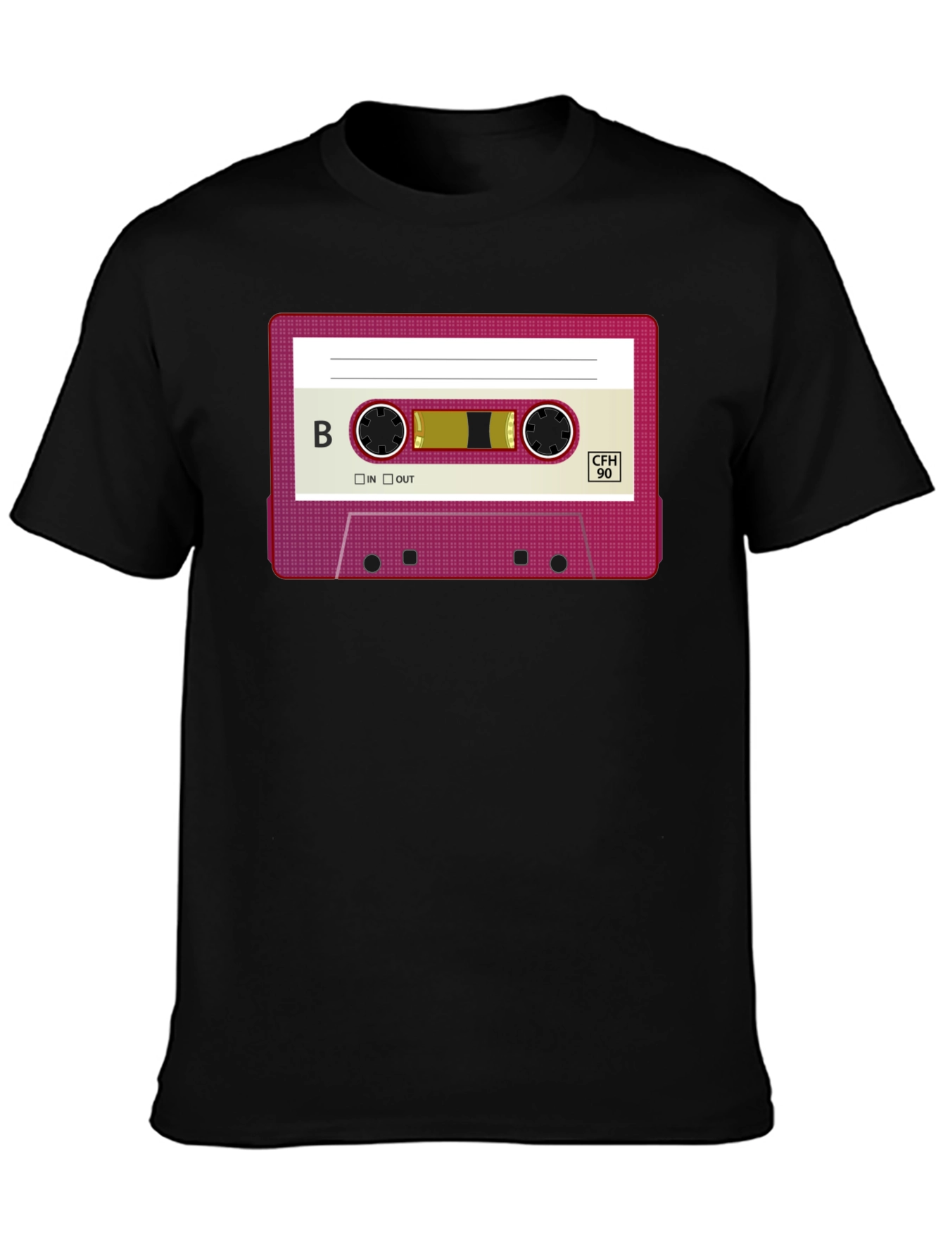 Retro Cassette Tape Graphic T-Shirt - Classic Throwback Tee