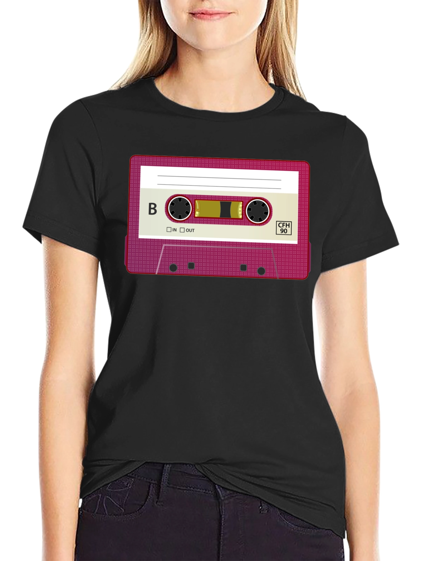 Retro Cassette Tape Graphic T-Shirt - Classic Throwback Tee