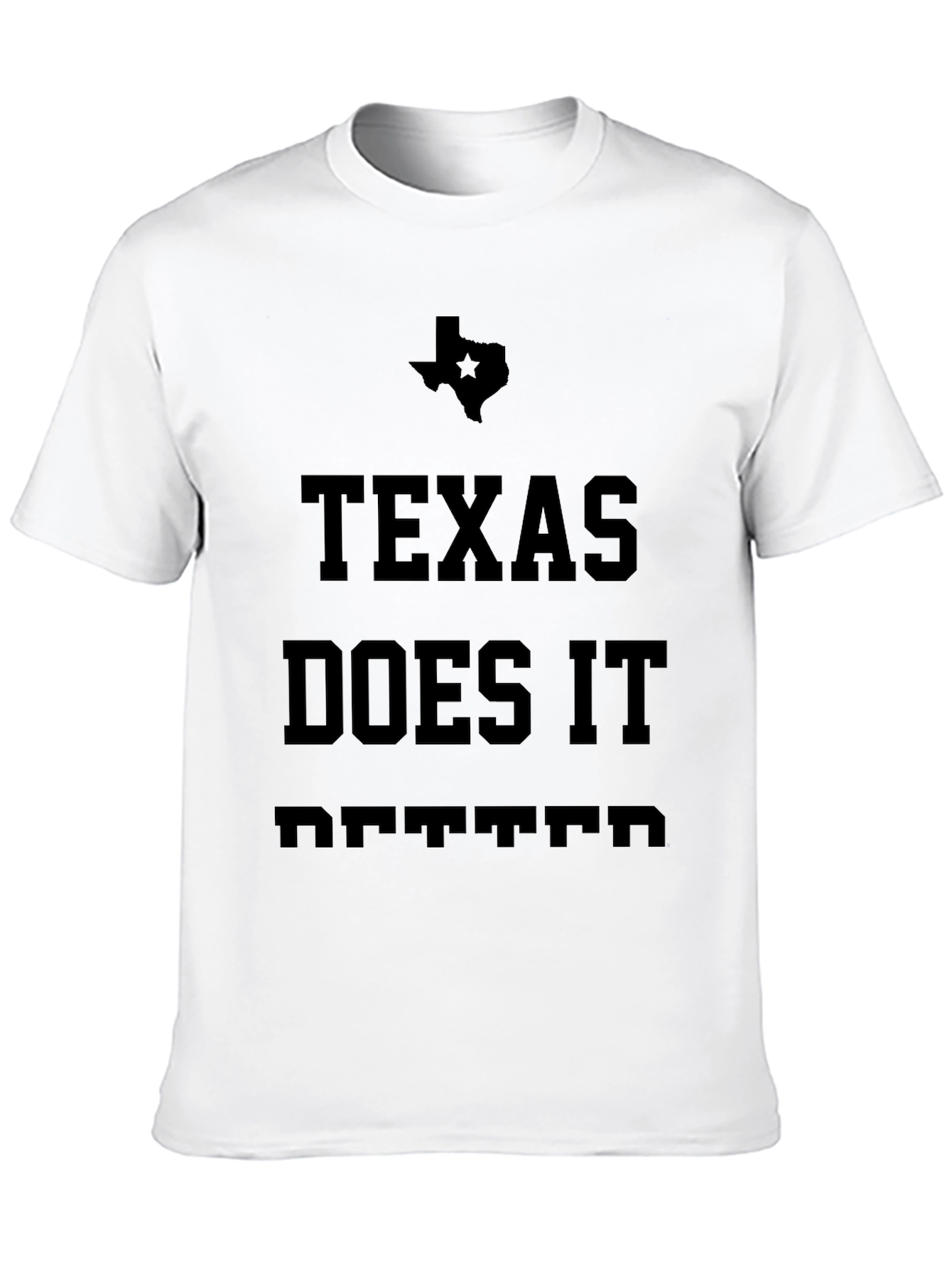Texas Does It Better Black T-Shirt
