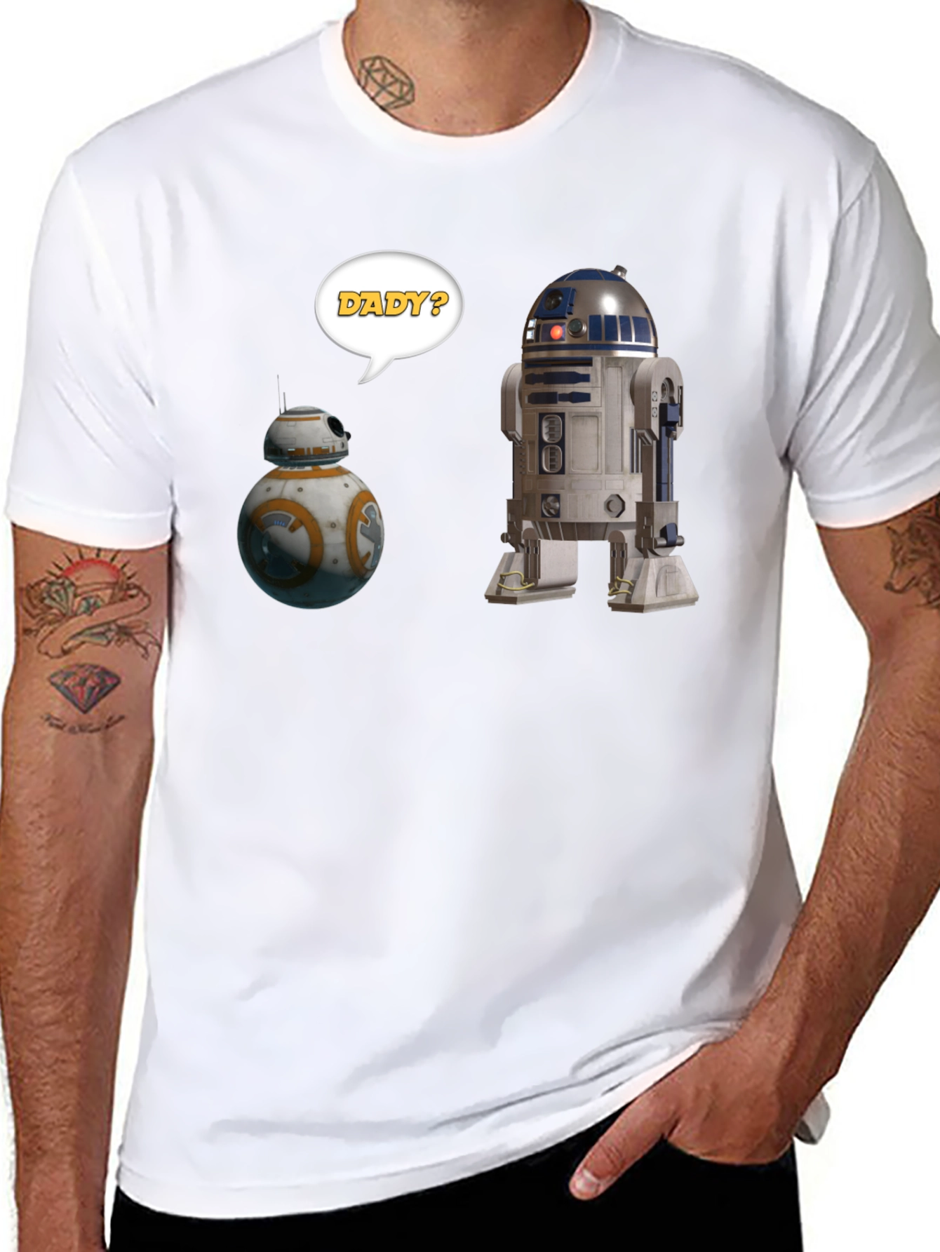 Star Wars Droids Dady? Graphic T-Shirt