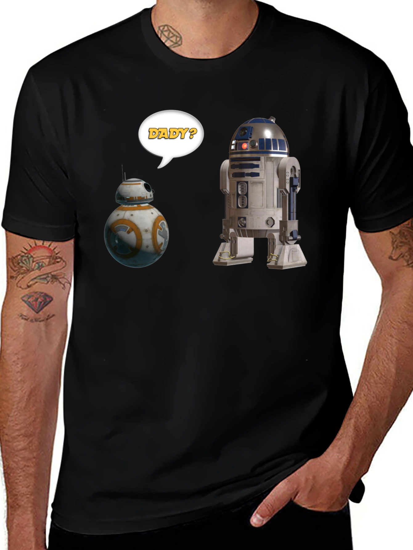 Star Wars Droids Dady? Graphic T-Shirt