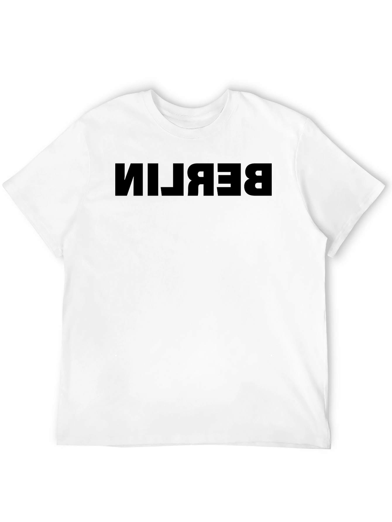 Berlin Reverse Print Black T-Shirt