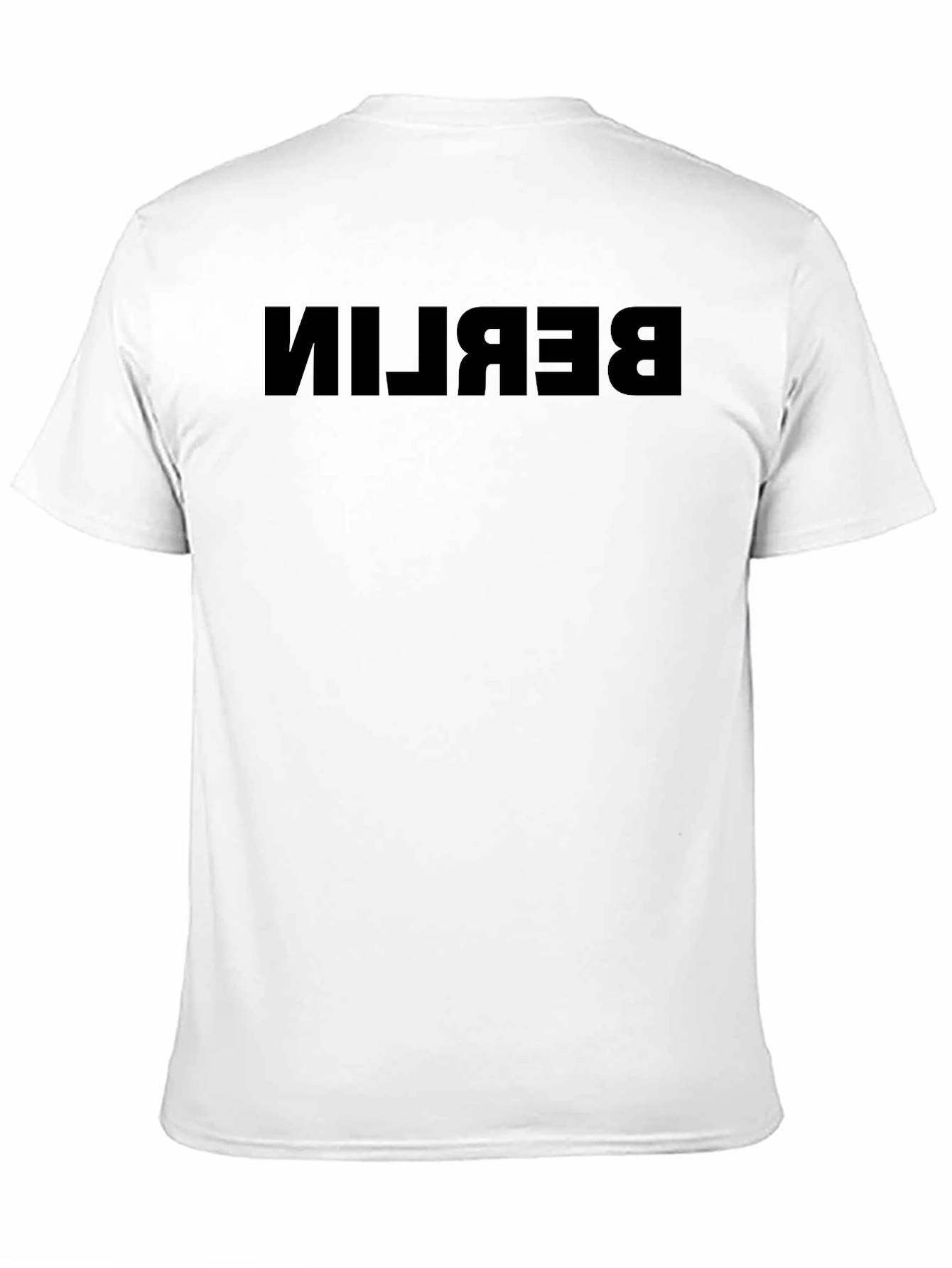 Berlin Reverse Print Black T-Shirt