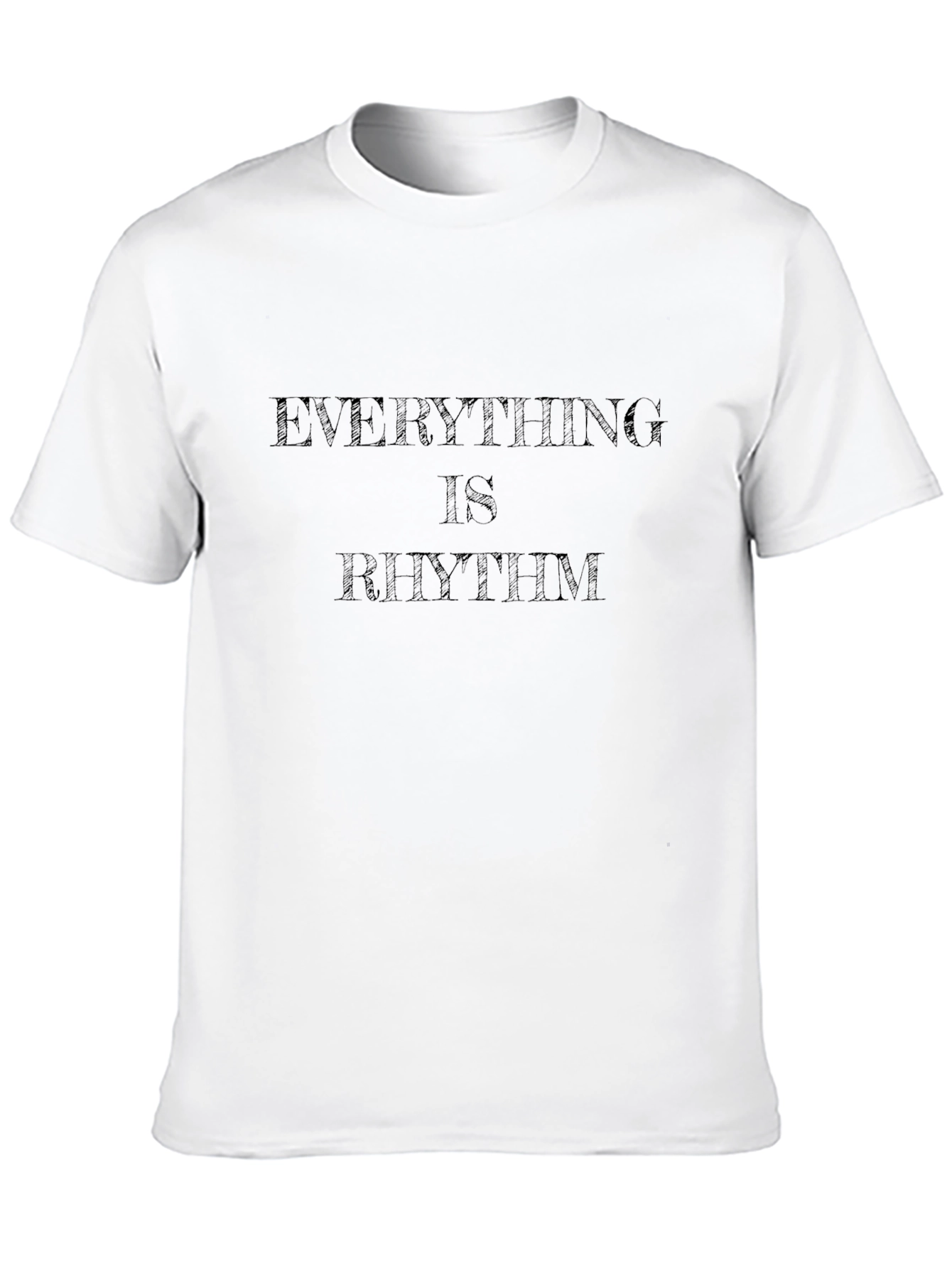 Everything Is Rhythm Black Graphic T-Shirt