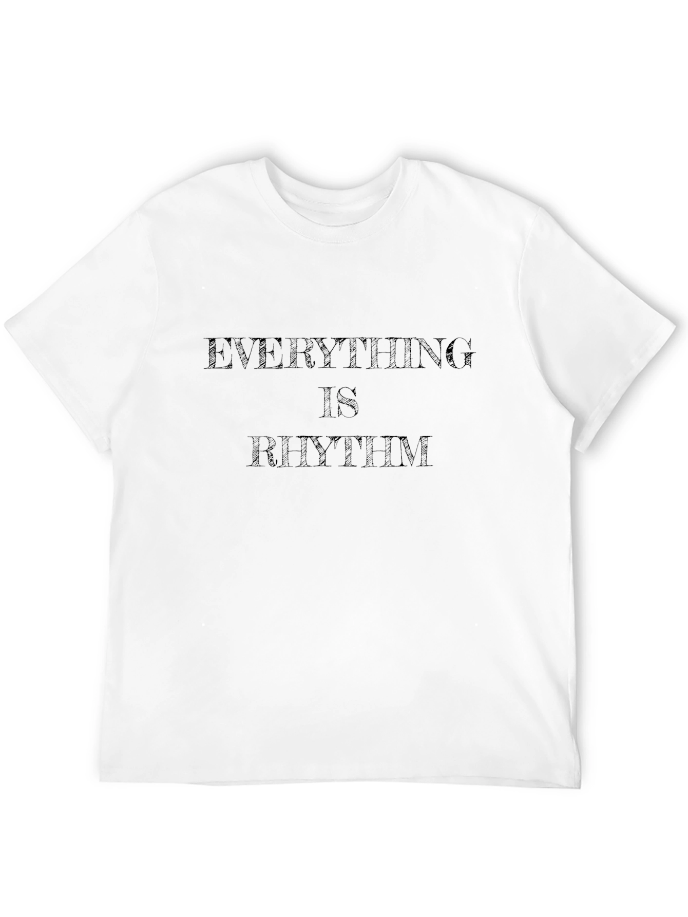 Everything Is Rhythm Black Graphic T-Shirt