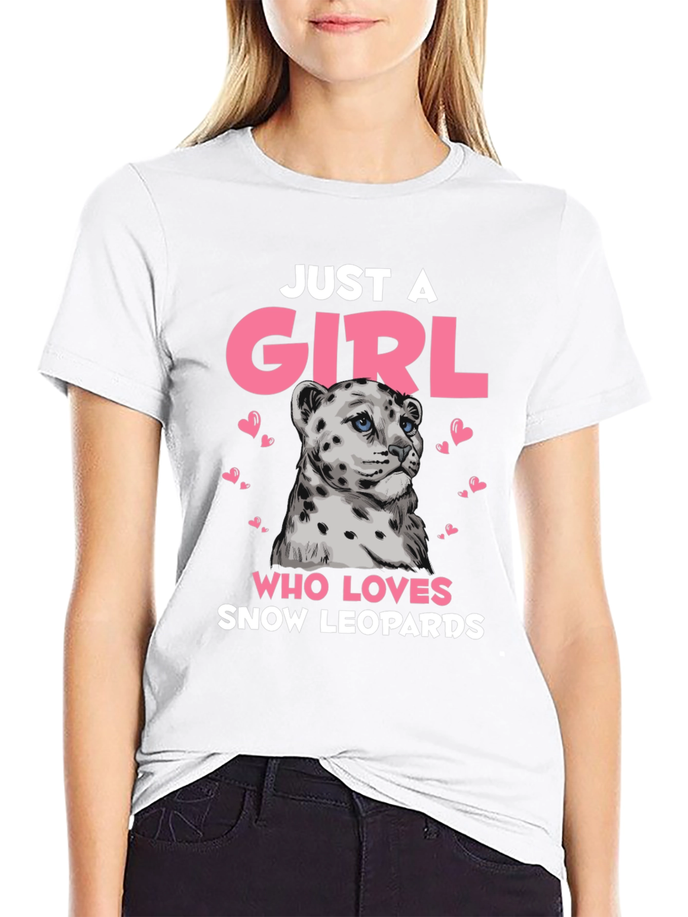 Snow Leopard Girls T-Shirt