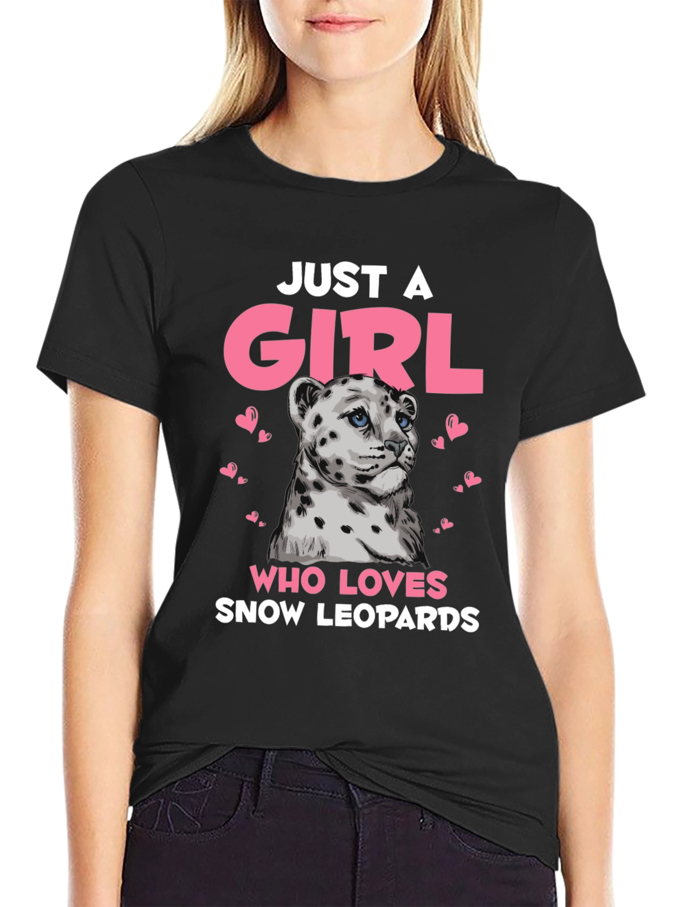 Snow Leopard Girls T-Shirt