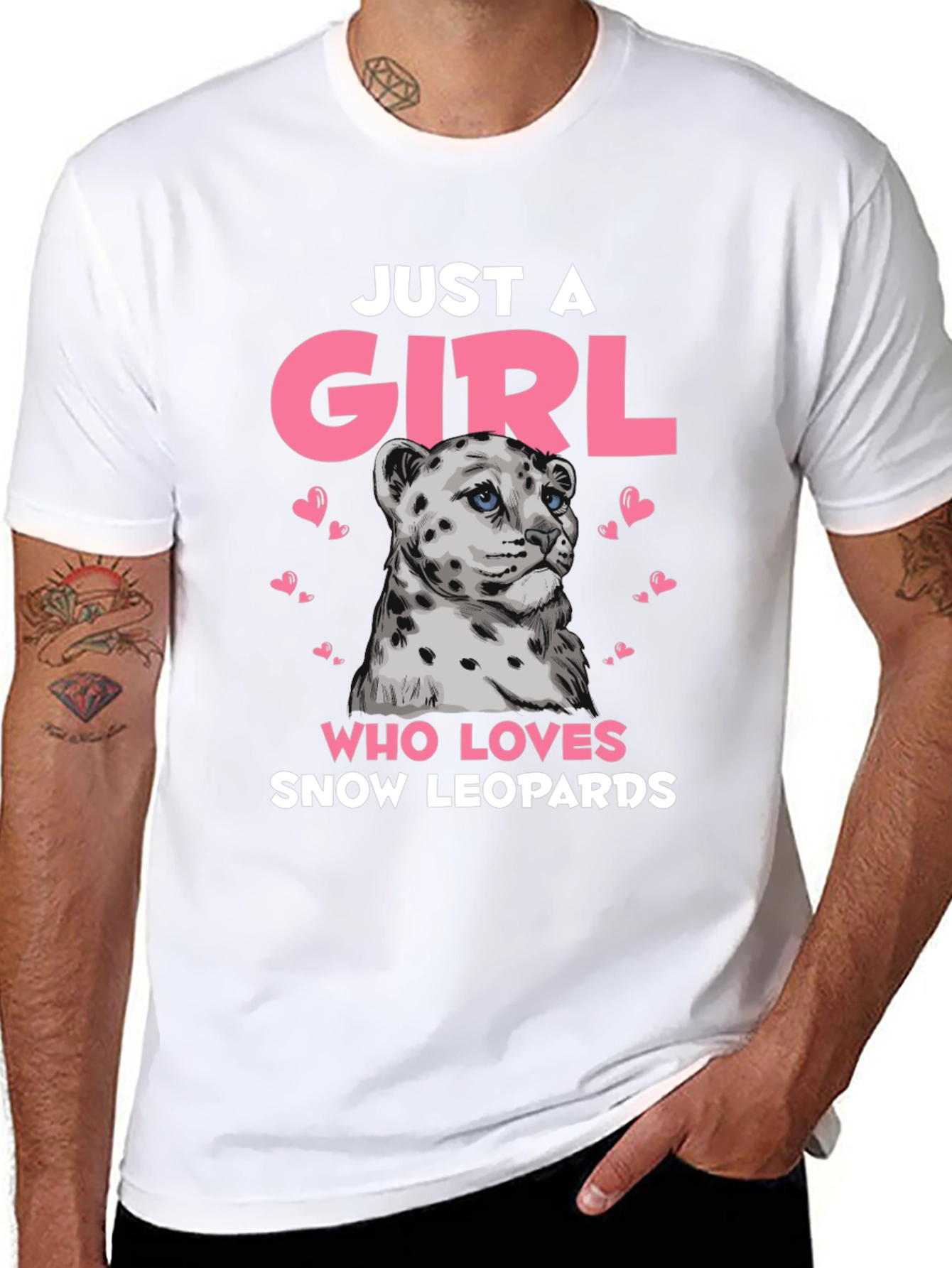 Snow Leopard Girls T-Shirt