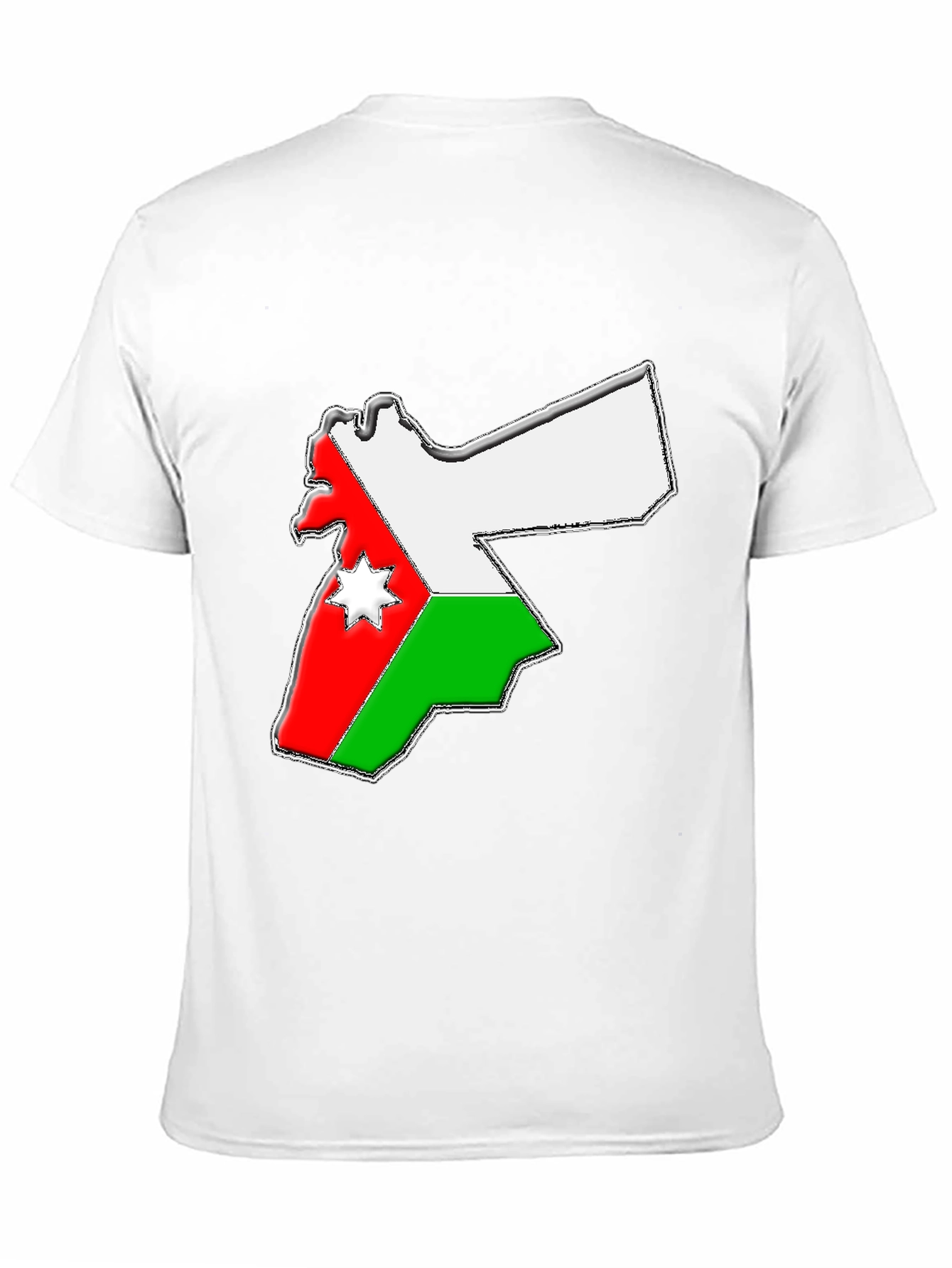 Jordan Flag Map T-Shirt - Black Tee