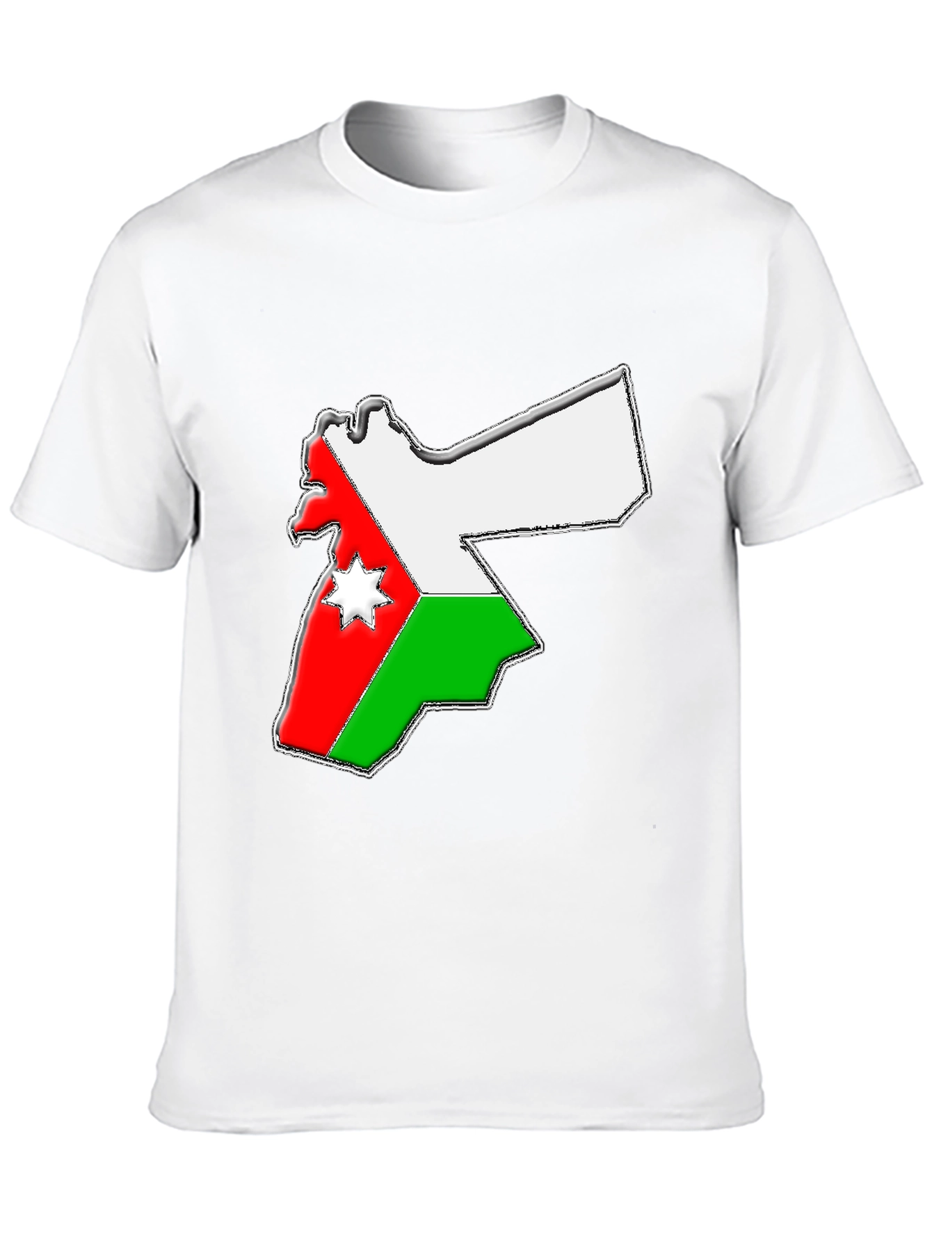 Jordan Flag Map T-Shirt - Black Tee