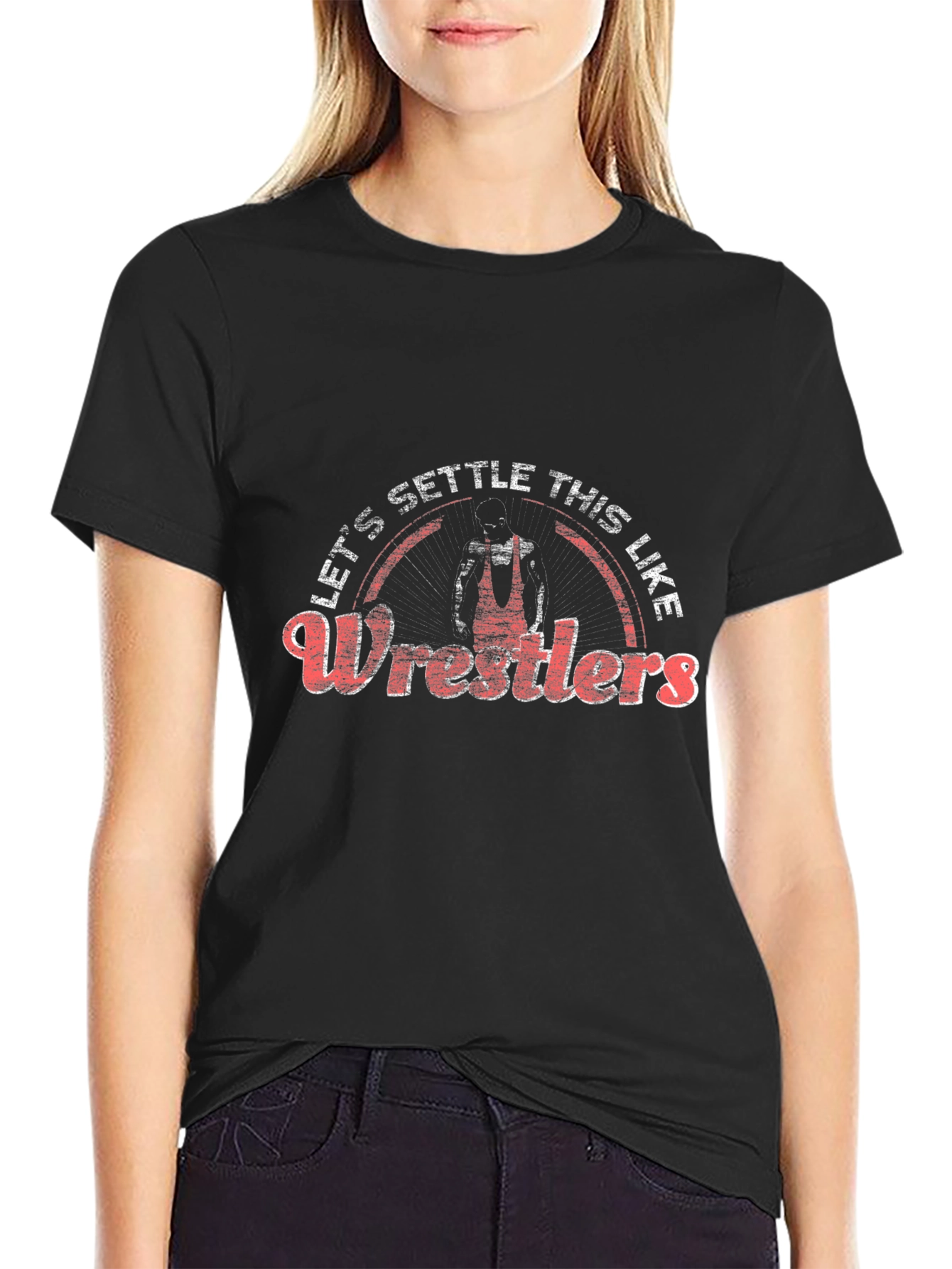 Wrestling Graphic T-Shirt: Lets Settle This