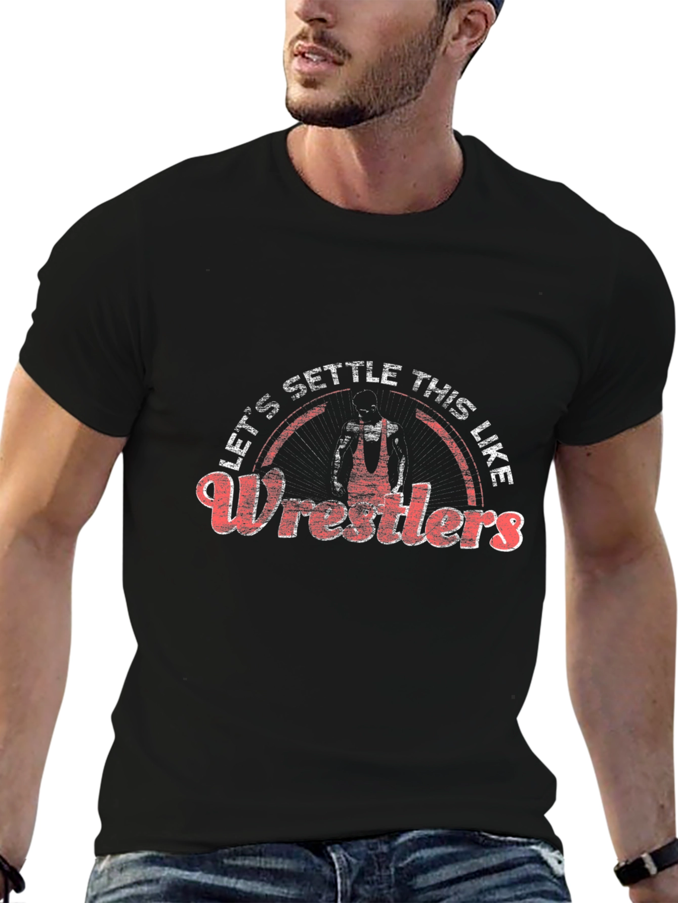Wrestling Graphic T-Shirt: Lets Settle This