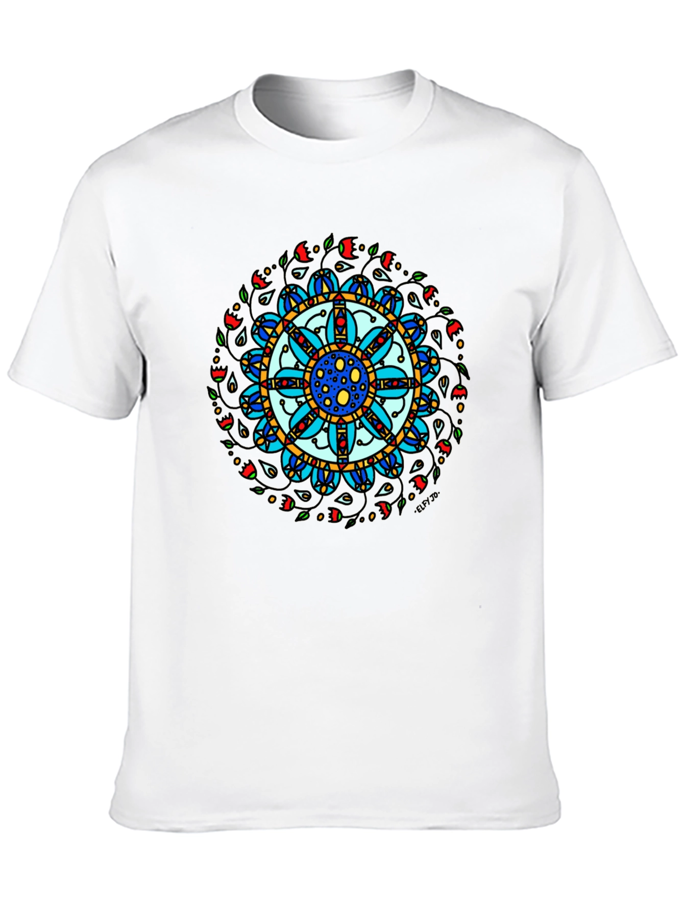 Mandala Art Black T-Shirt