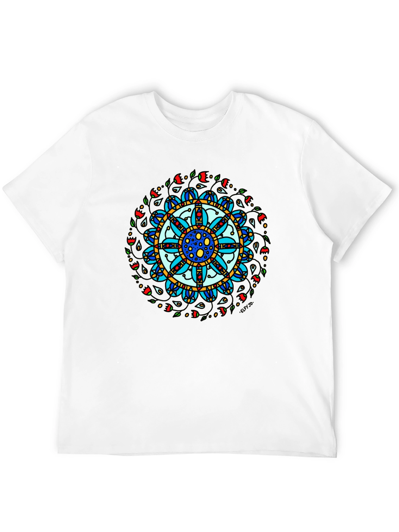 Mandala Art Black T-Shirt