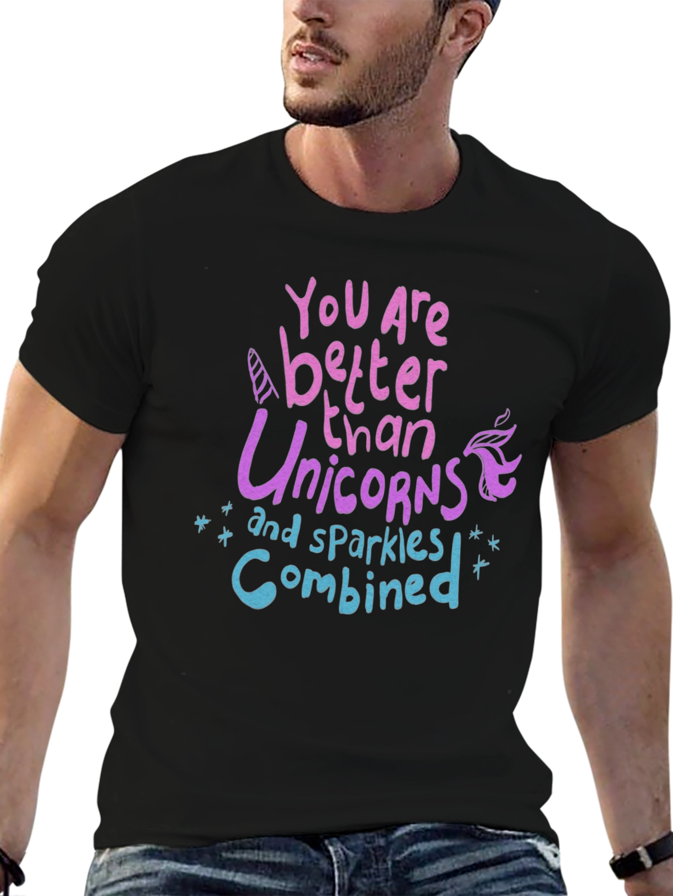 Unicorn Sparkle Graphic T-Shirt - Unisex