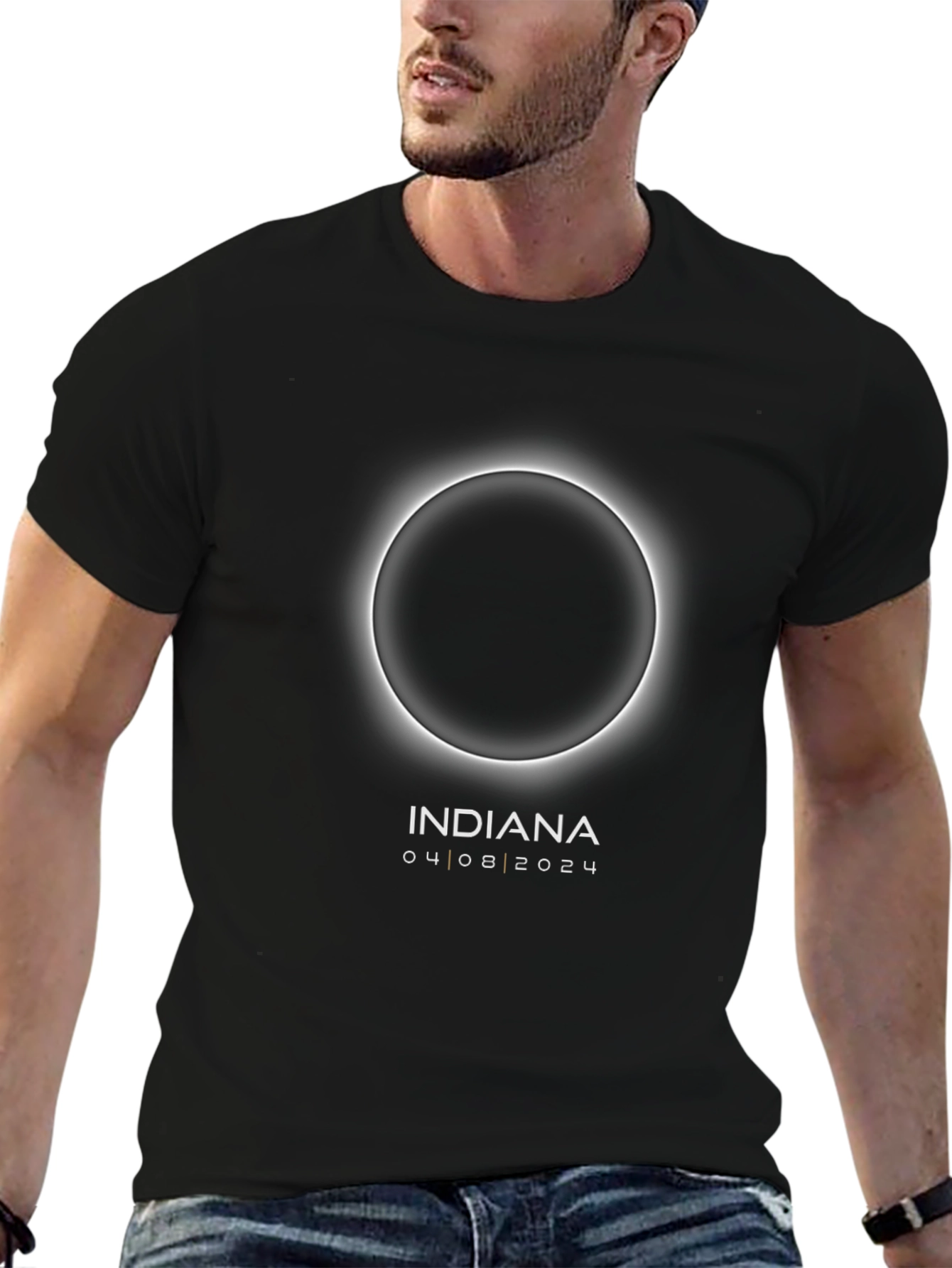 Indiana Total Solar Eclipse 2024 Souvenir T-Shirt