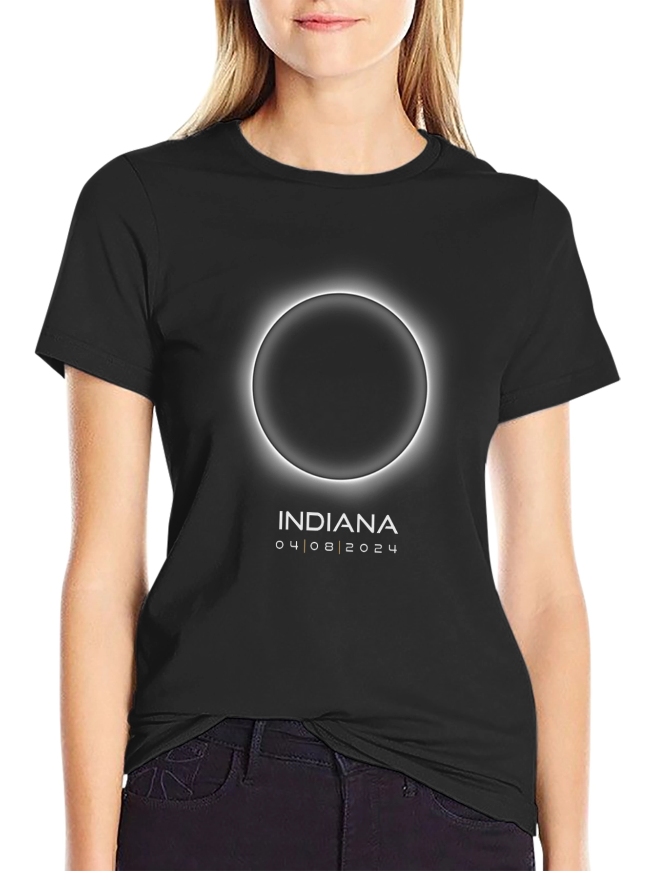 Indiana Total Solar Eclipse 2024 Souvenir T-Shirt