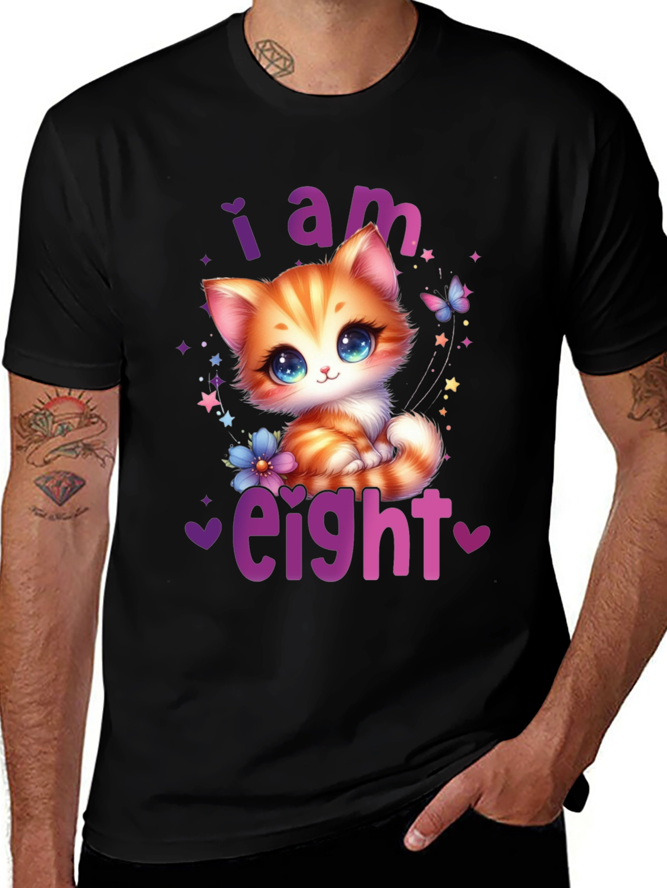 I Am Eight Cat T-Shirt