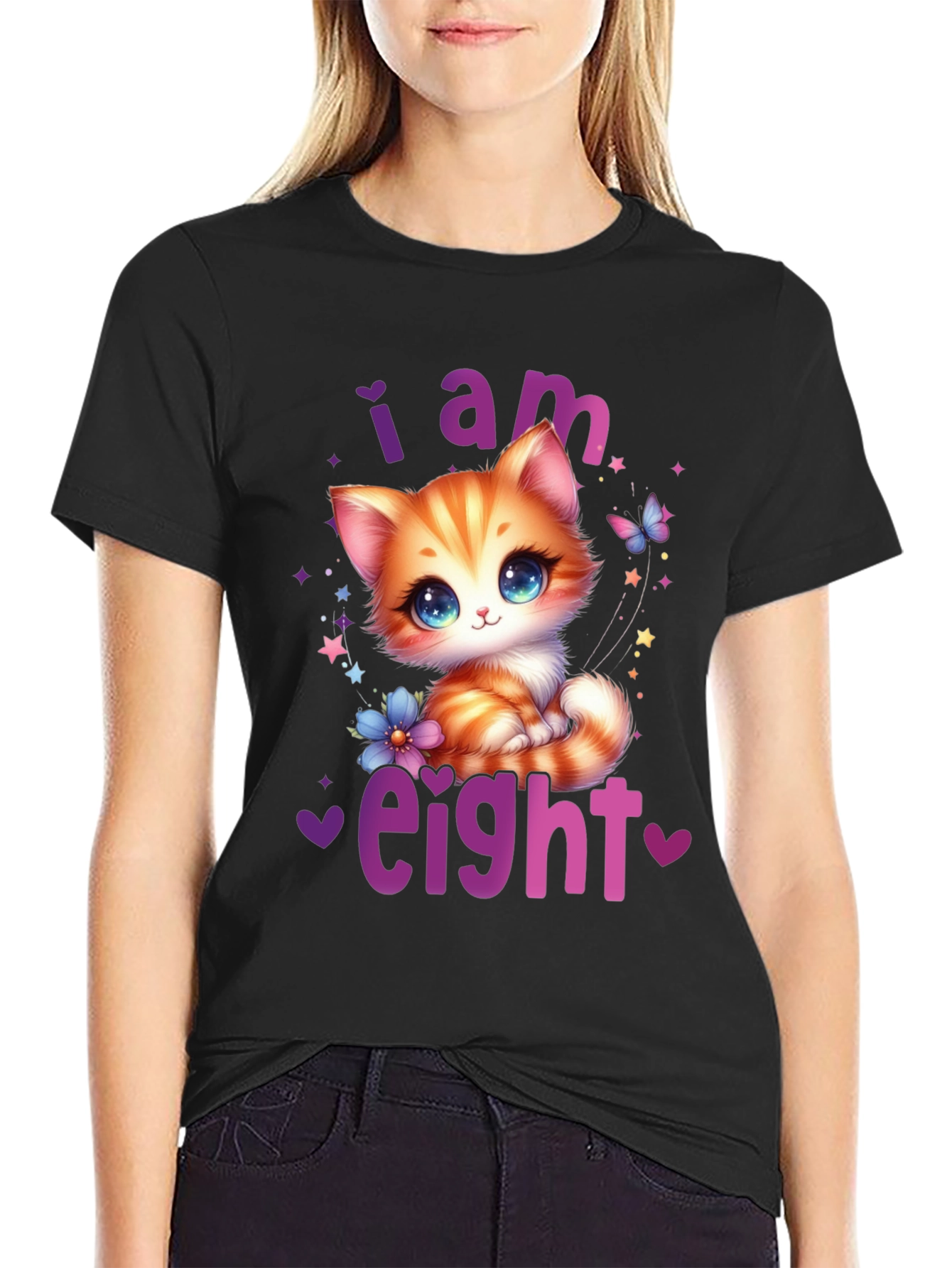 I Am Eight Cat T-Shirt