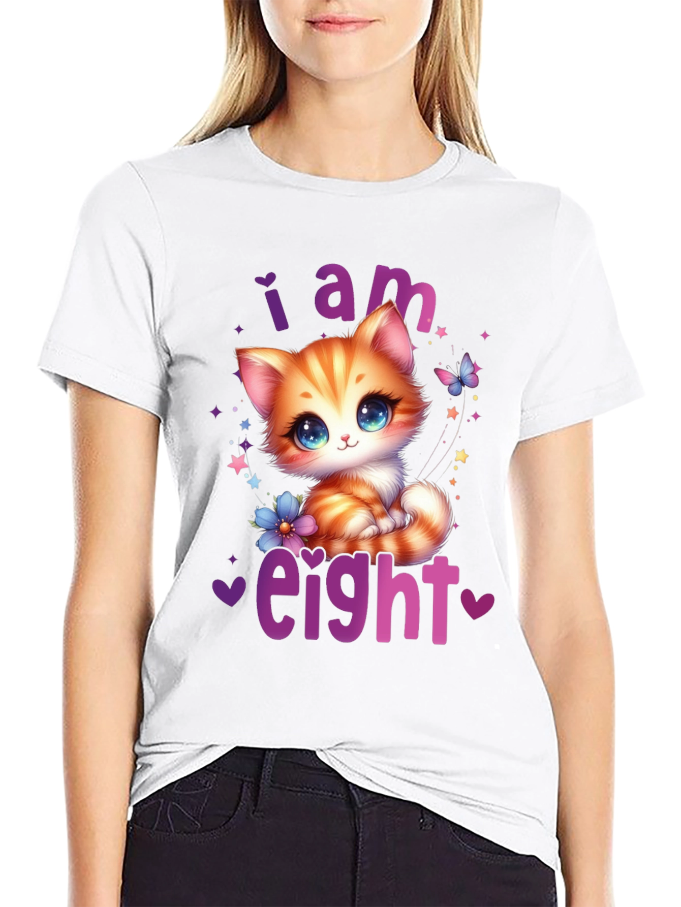 I Am Eight Cat T-Shirt
