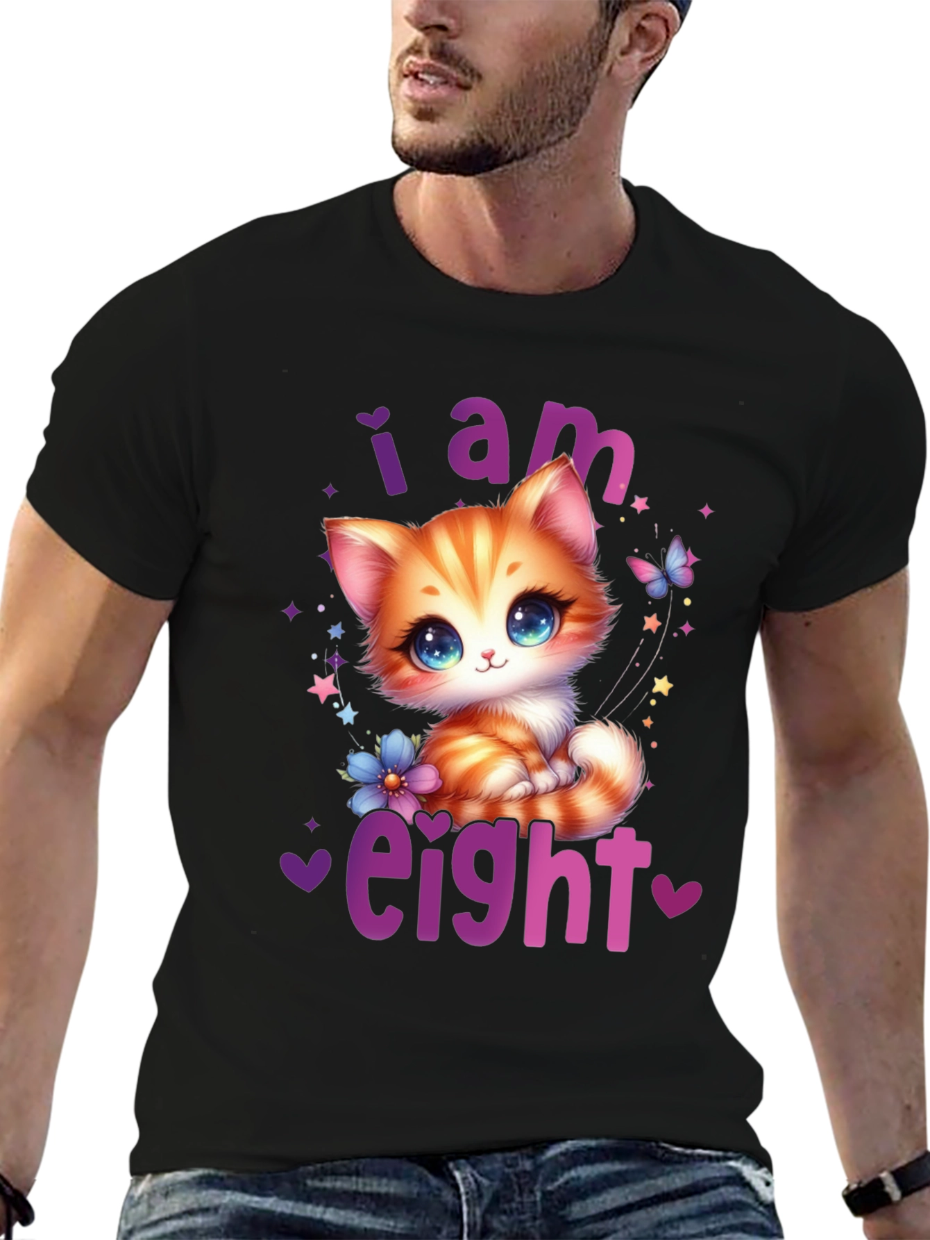 I Am Eight Cat T-Shirt