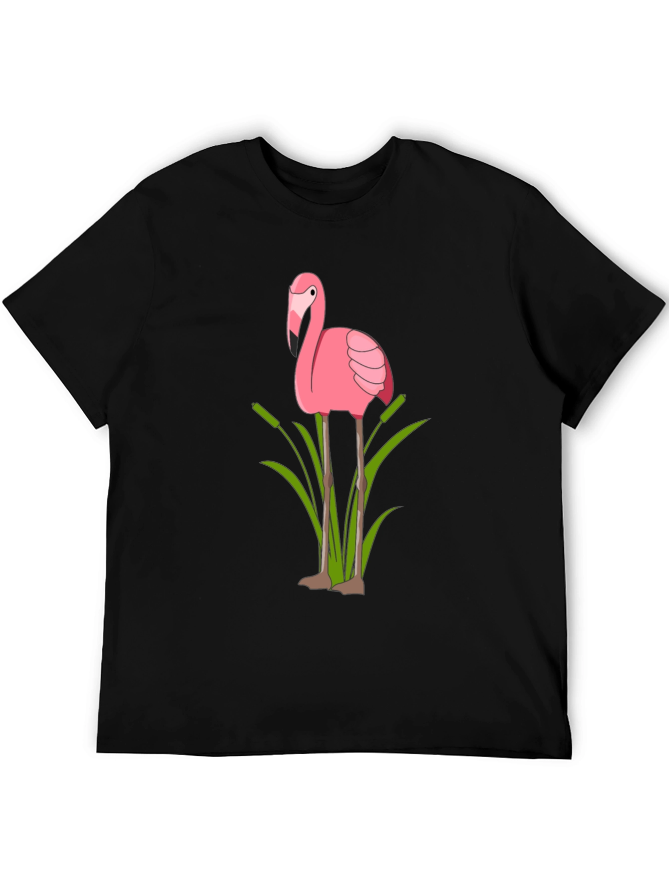Flamingo Graphic Tee - Black T-Shirt