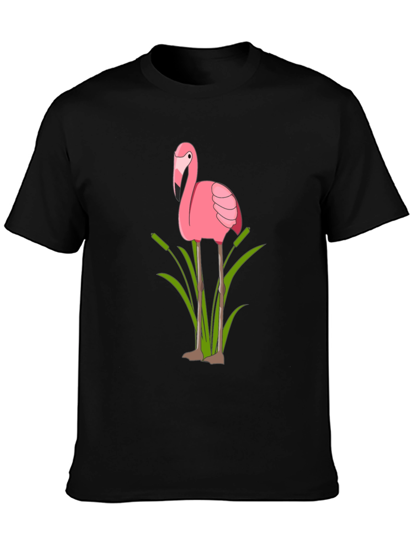 Flamingo Graphic Tee - Black T-Shirt