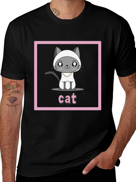 Cute Cartoon Cat T-Shirt