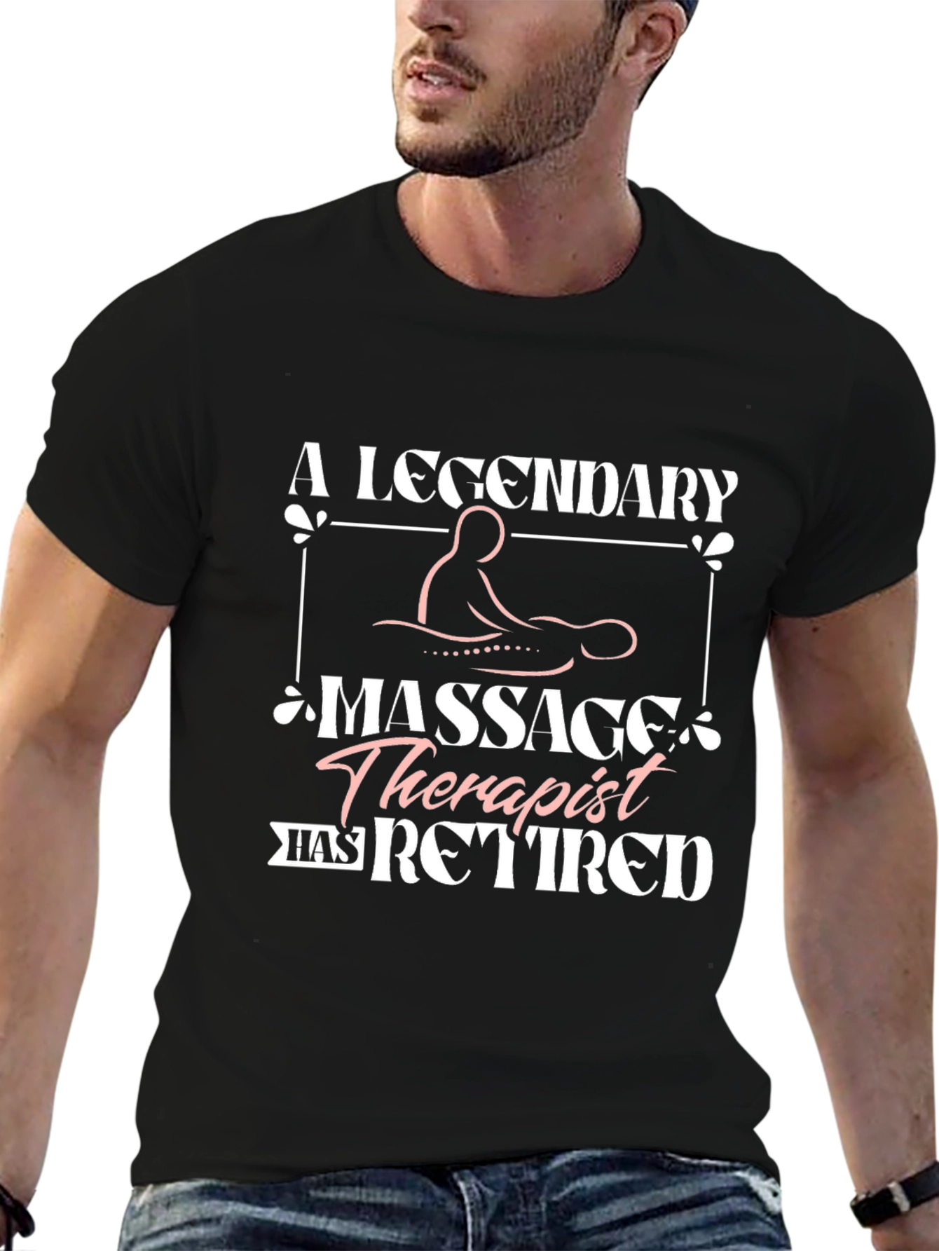 Retired Massage Therapist Graphic T-Shirt