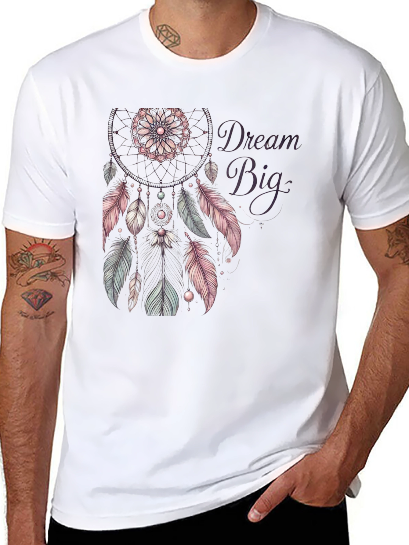 Dream Big Graphic Tee - Stylish Black T-Shirt