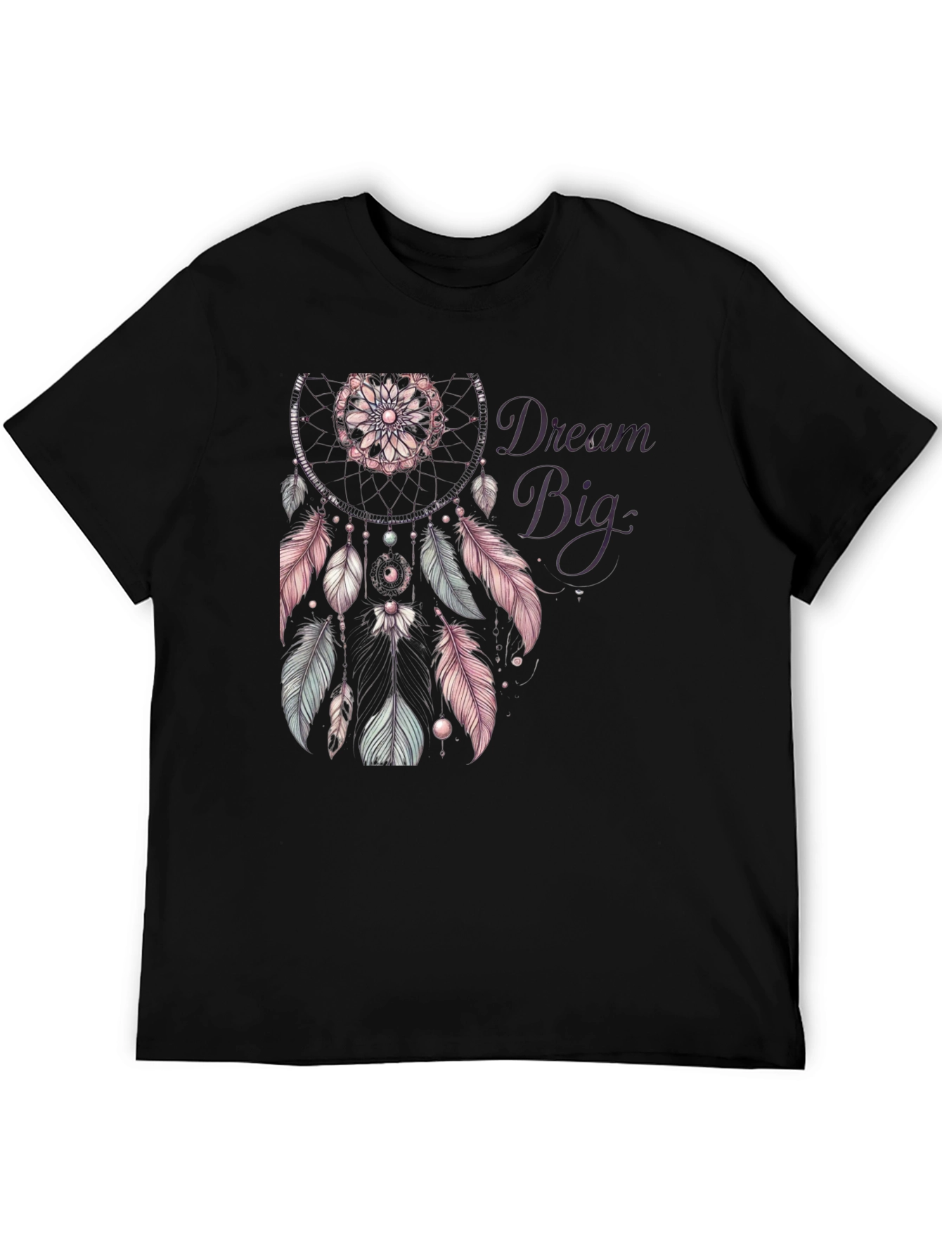 Dream Big Graphic Tee - Stylish Black T-Shirt