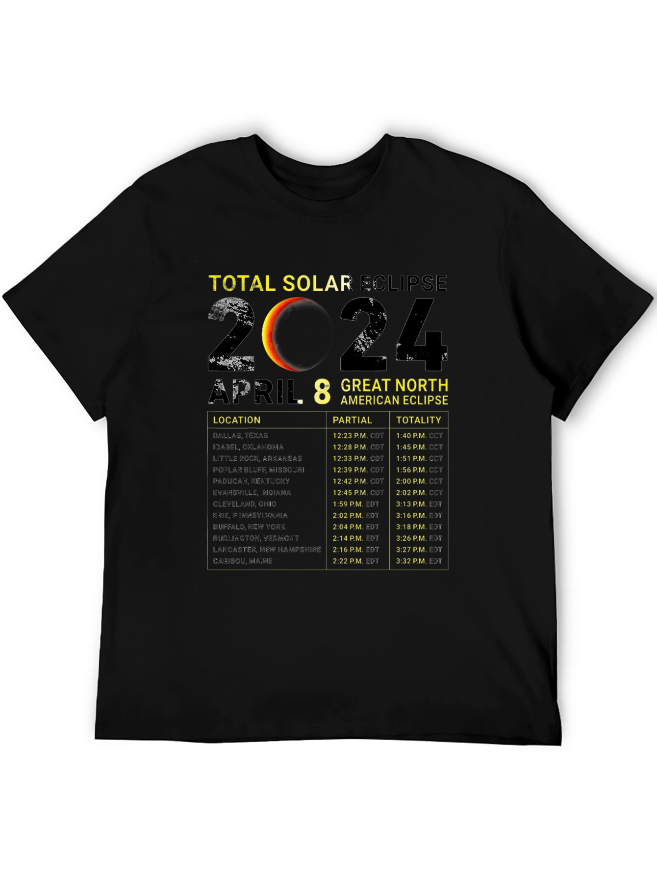 Total Solar Eclipse 2024 T-Shirt