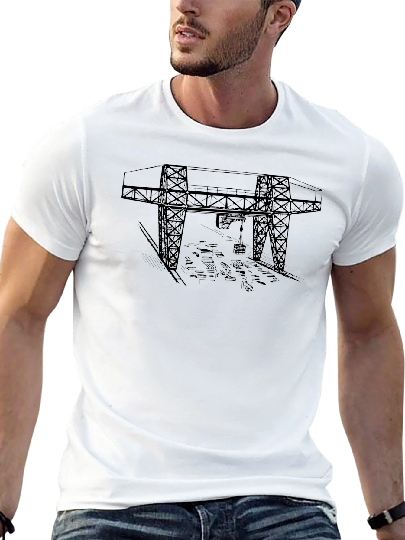 Graphic Print Black T-Shirt