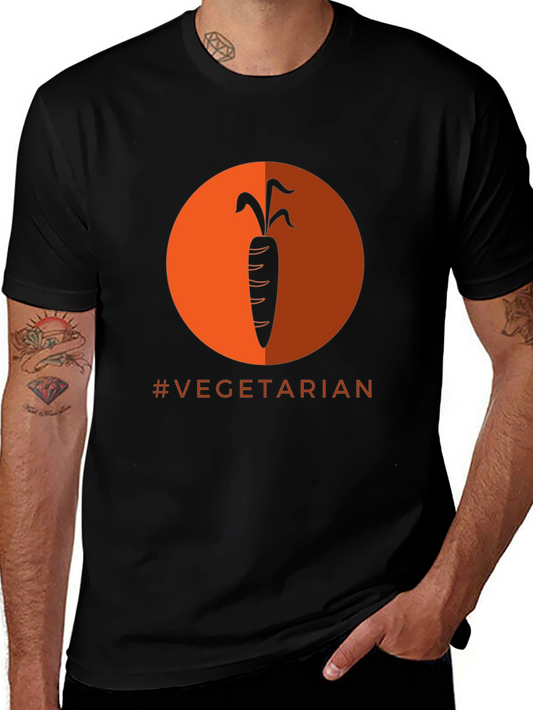Vegetarian T-Shirt - Carrot Design