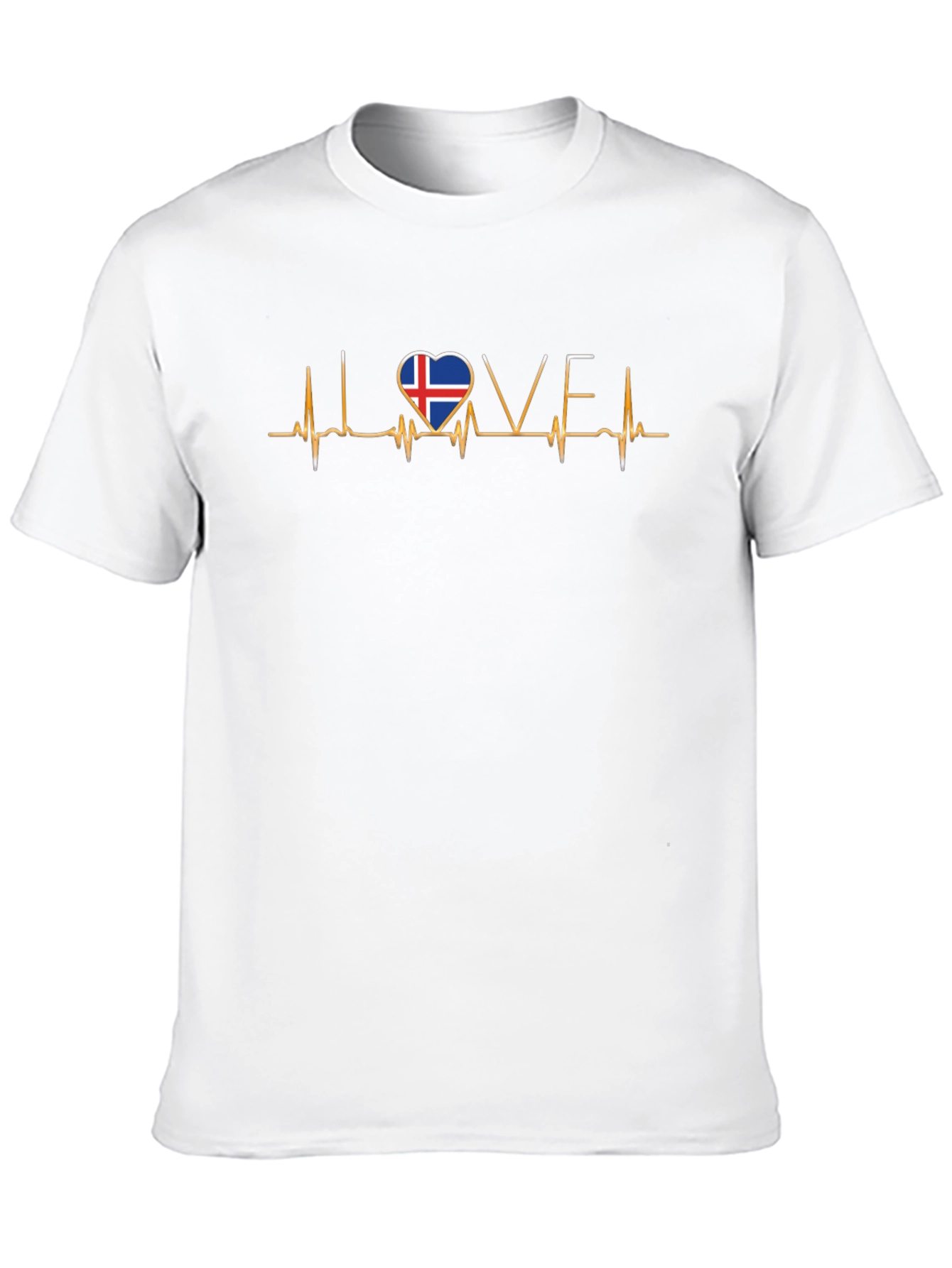 Iceland Love Heartbeat T-Shirt