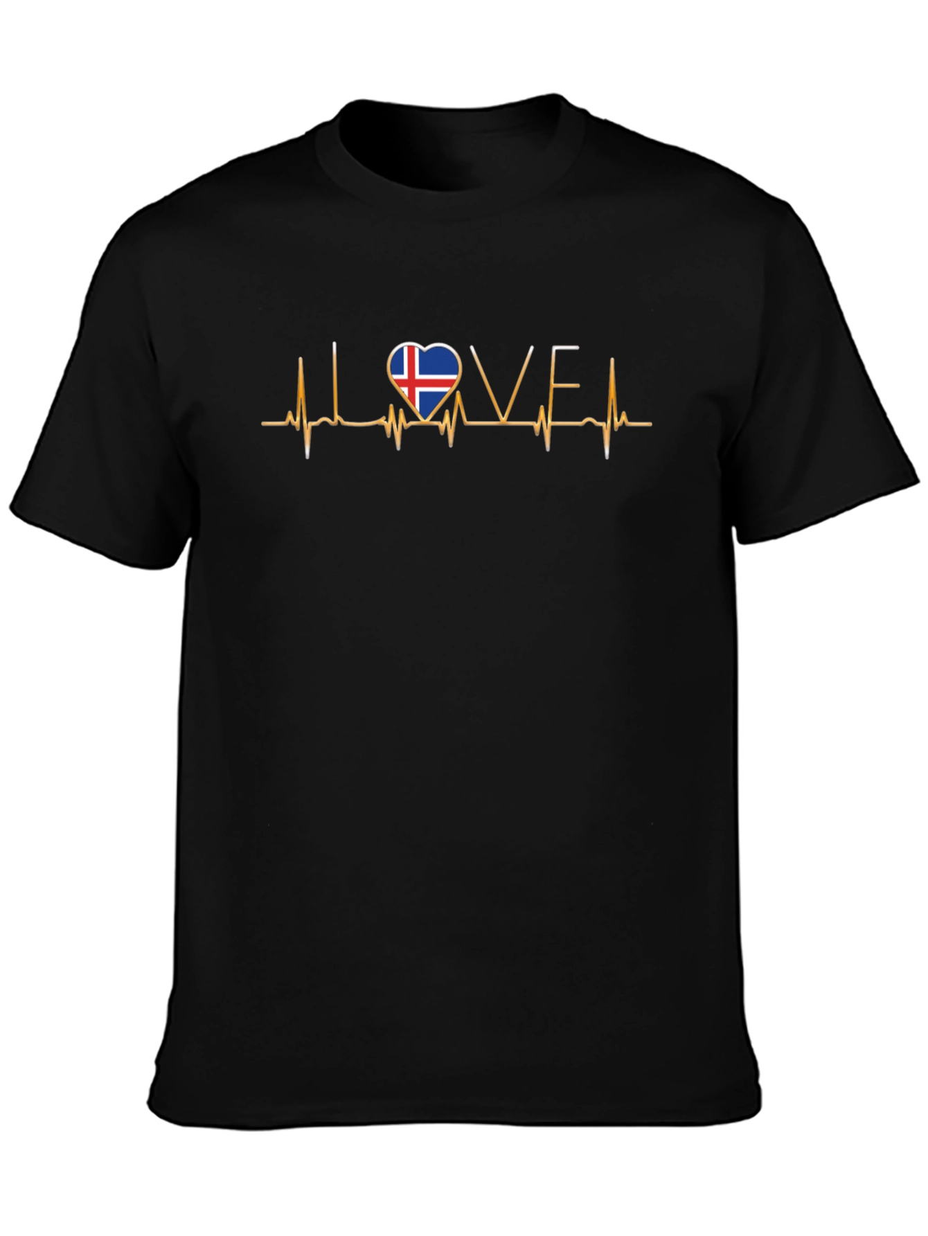 Iceland Love Heartbeat T-Shirt