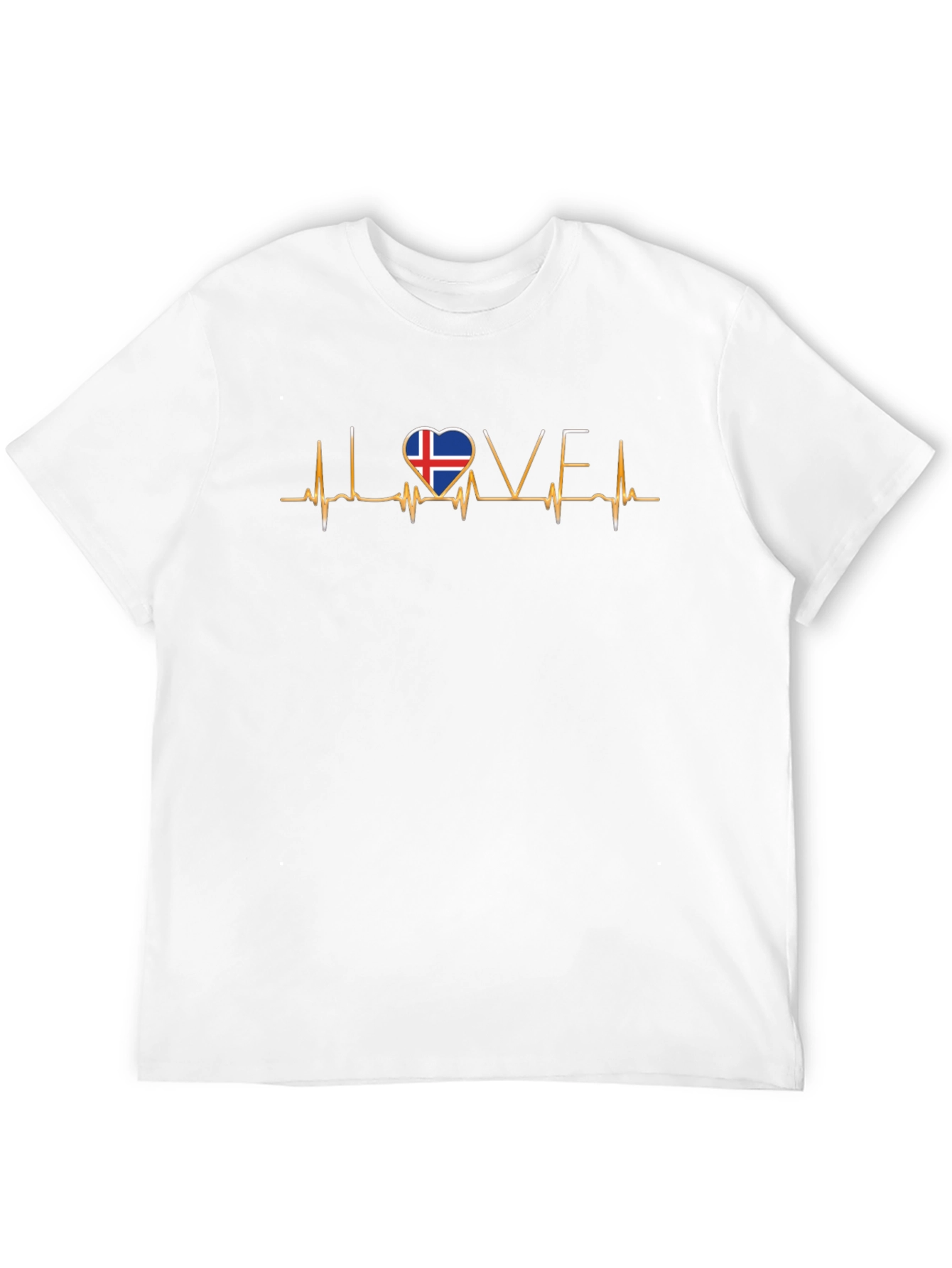 Iceland Love Heartbeat T-Shirt