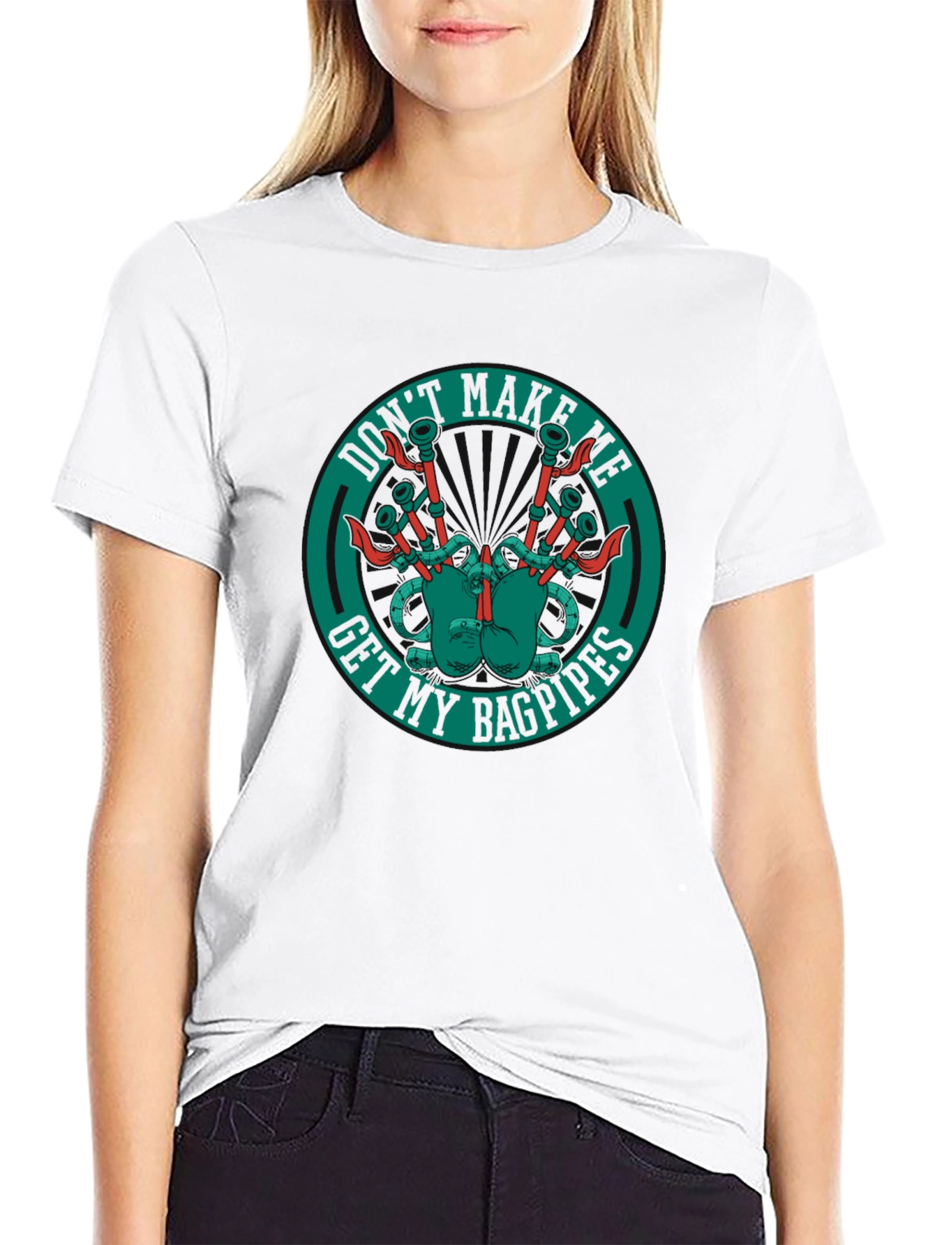 Dont Make Me Get My Bagpipes Graphic T-Shirt