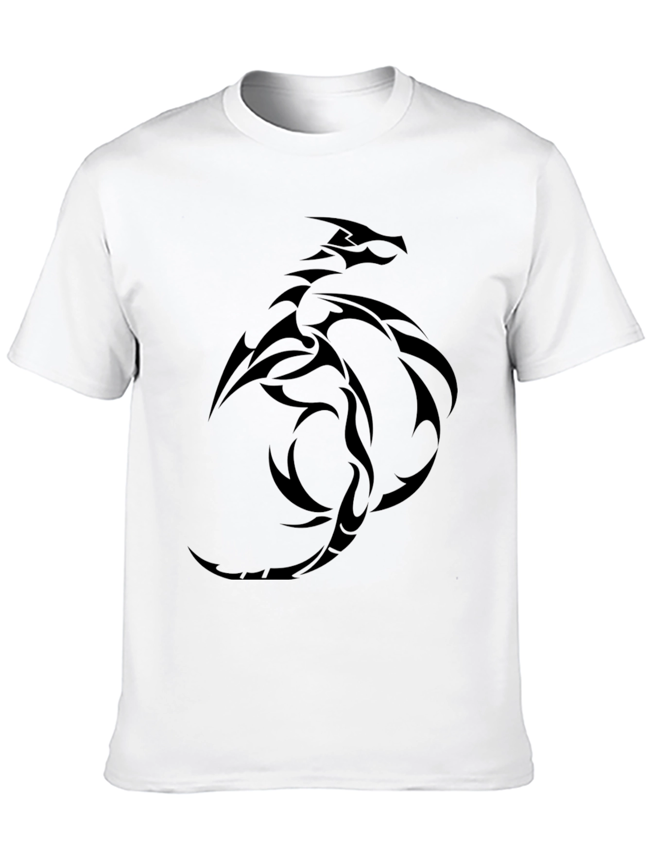 Black Dragon Graphic Tee - Mens Casual T-Shirt