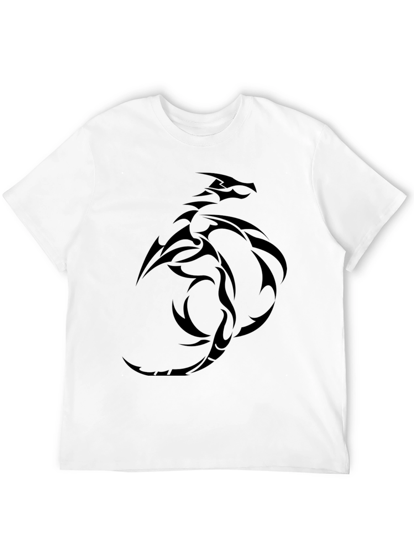 Black Dragon Graphic Tee - Mens Casual T-Shirt